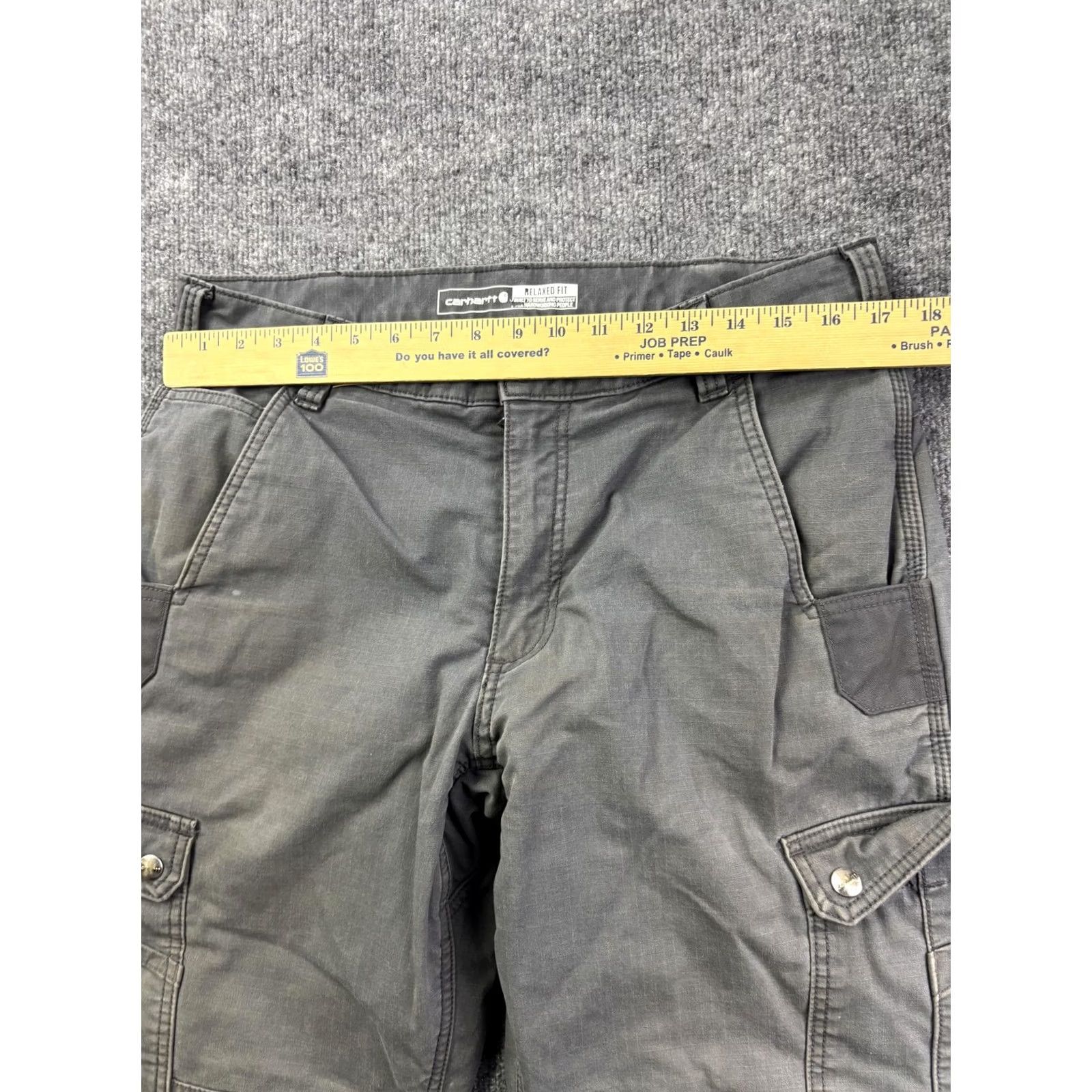 Carhartt Carhartt Pants Mens 34x31 Gray Relaxed Work Cargo Insulated Fleece Lined BN5491-M Size US 34 / EU 50 - 3 Thumbnail