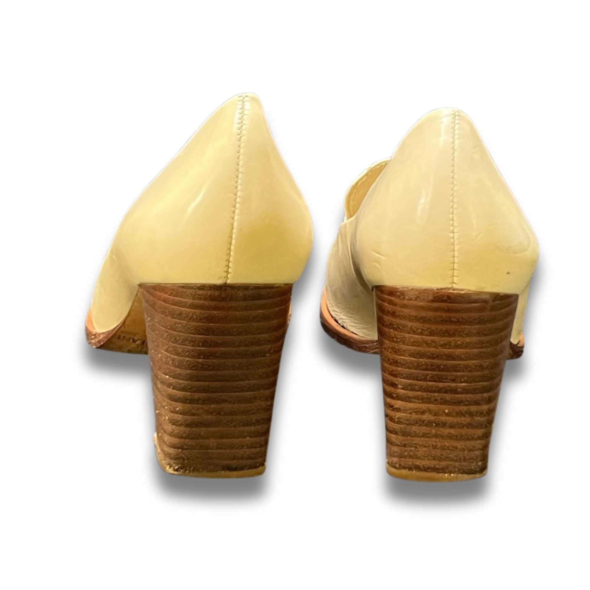 Other Antonio Melani Beige Leather Block Heel Pumps Size 6 Size US 6 / IT 36 - 3 Thumbnail