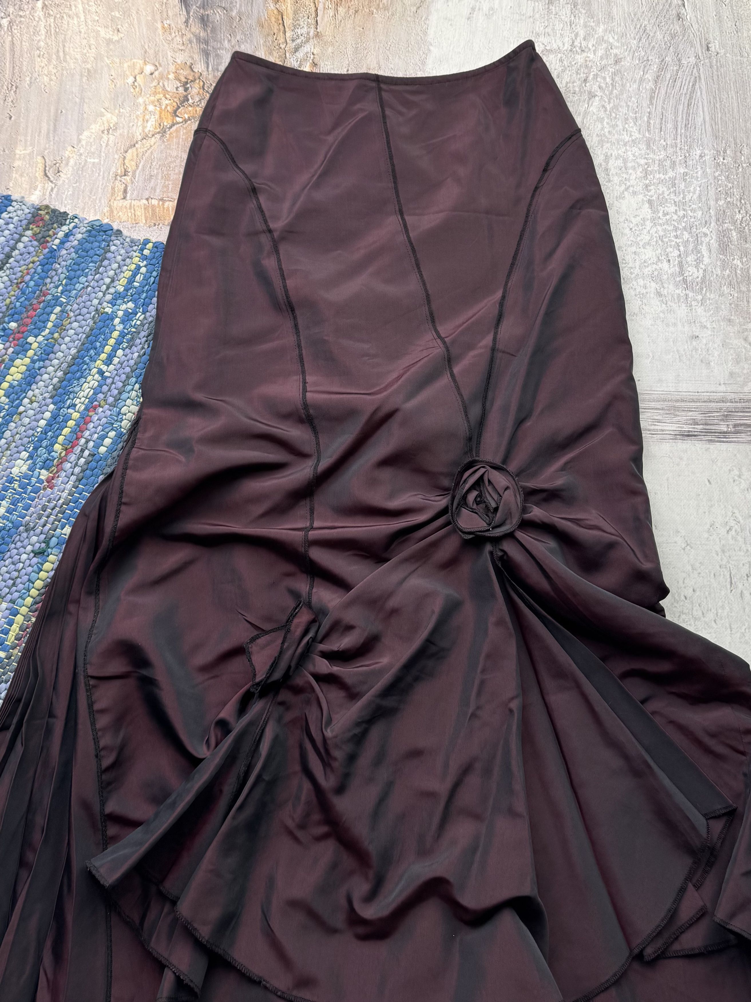 Vintage Vintage Maxi Skirt A655D15(225) Size 26" / US 2 / IT 38 - 2 Thumbnail