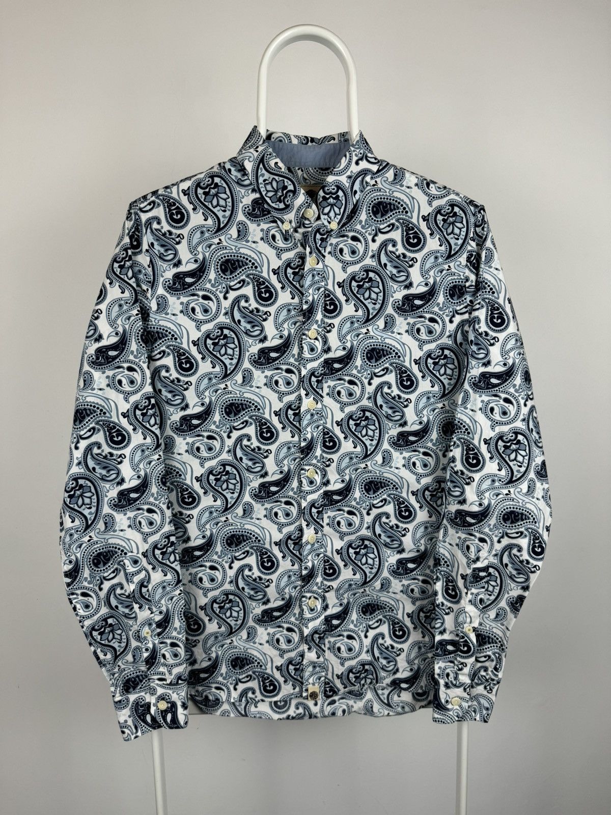 Pretty Green Pretty Green Printed Long Sleeve Shirt Size US S / EU 44-46 / 1 - 1 Thumbnail