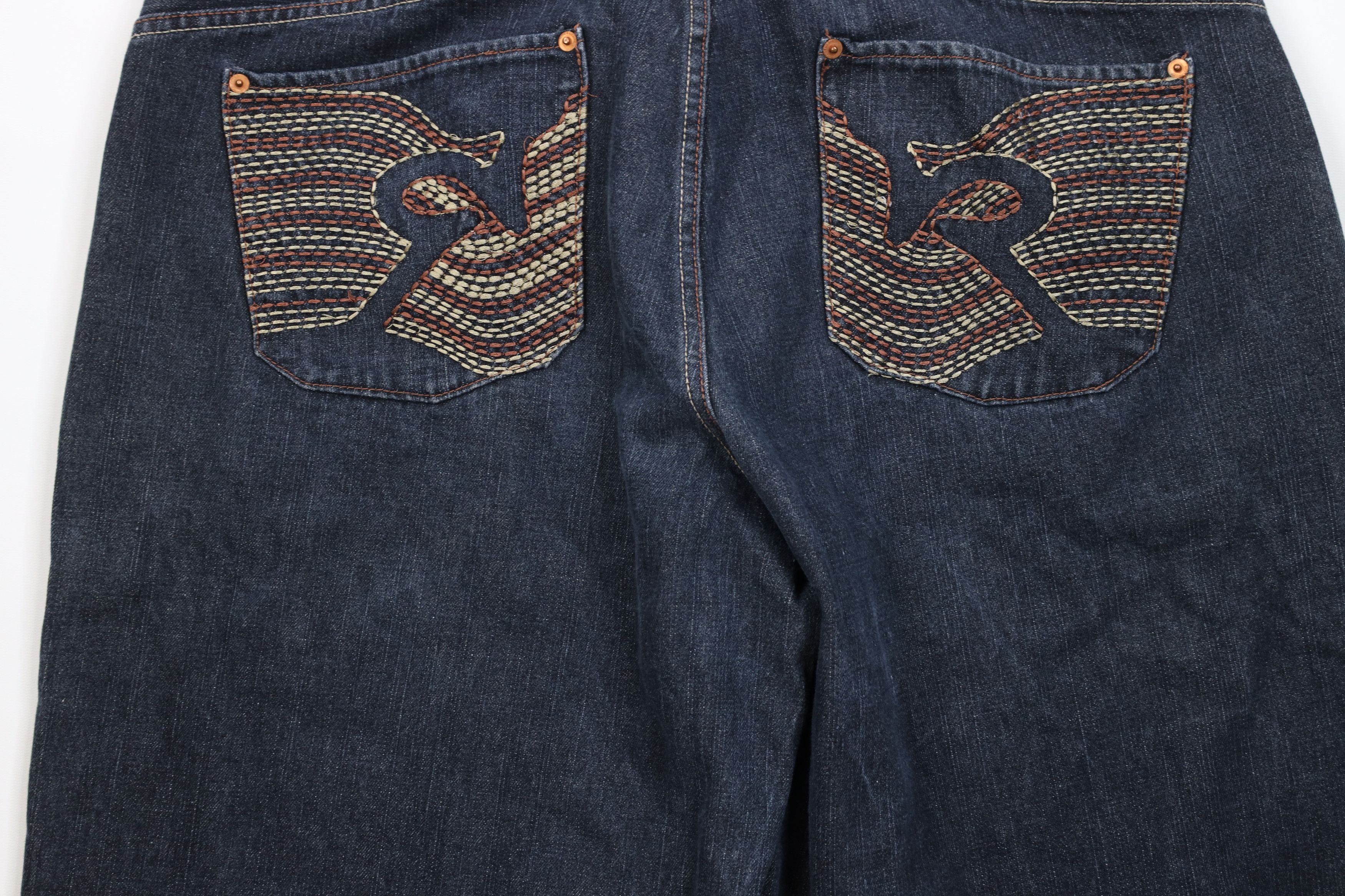 Rocawear Vintage 90s Y2K Rocawear Loose Fit Denim Jean Shorts Blue Size US 38 / EU 54 - 11 Thumbnail