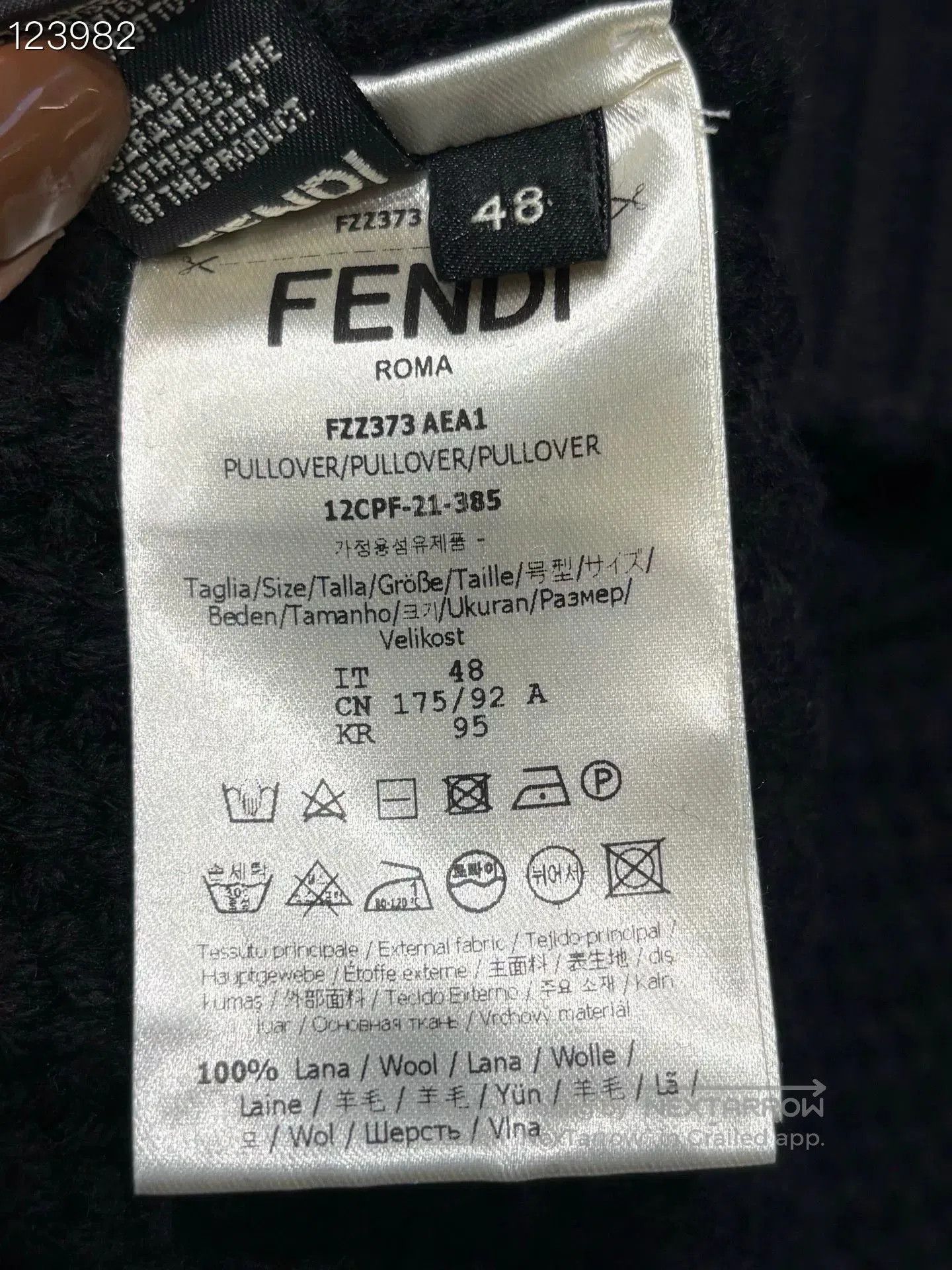 Fendi Fendi Black Wool Knit Sweater. Size US M / EU 48-50 / 2 - 4 Thumbnail