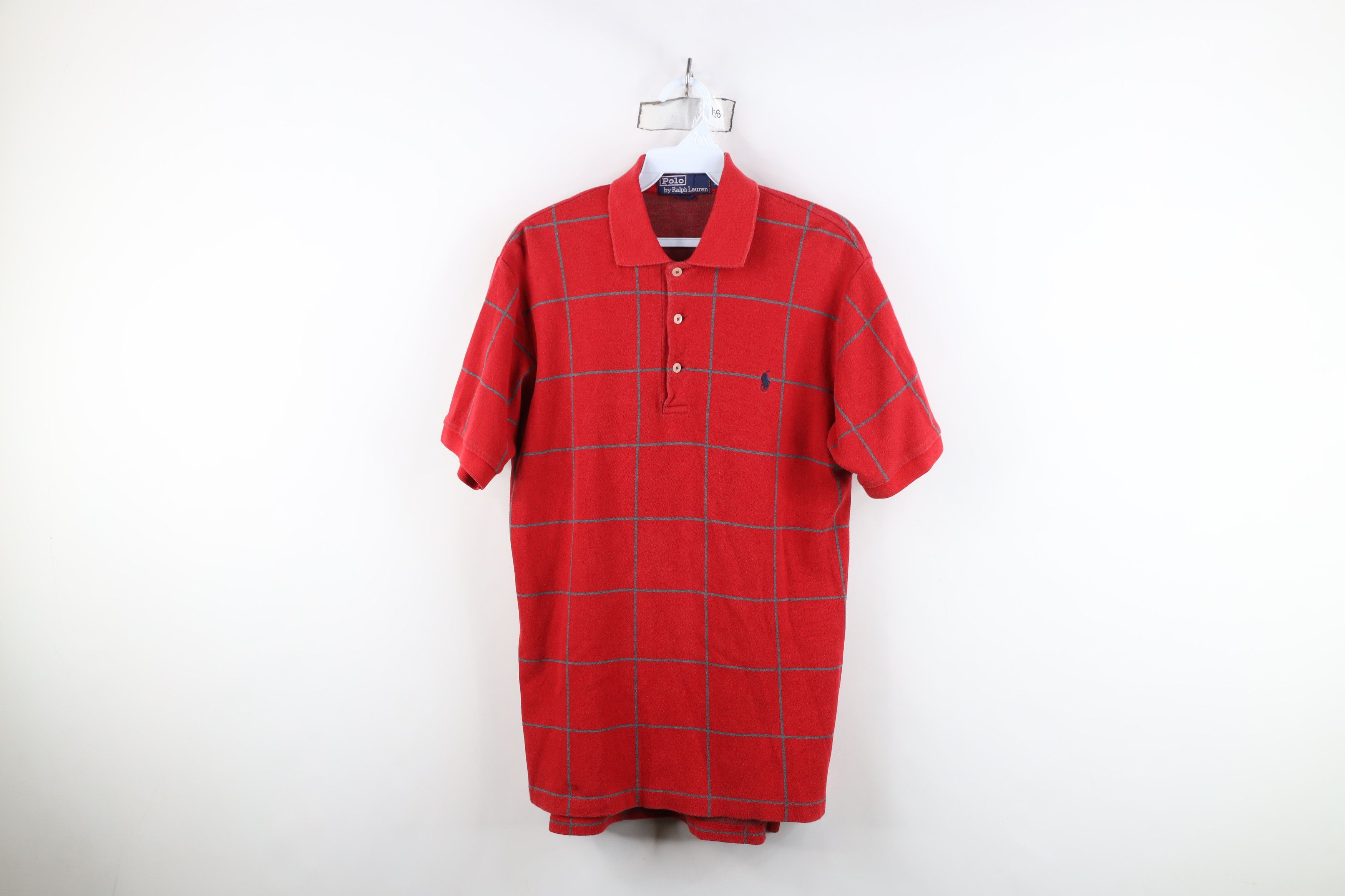 Ralph Lauren Vintage 90s Ralph Lauren Cotton Touch Polo Shirt Red Plaid Size US S / EU 44-46 / 1 - 1 Thumbnail