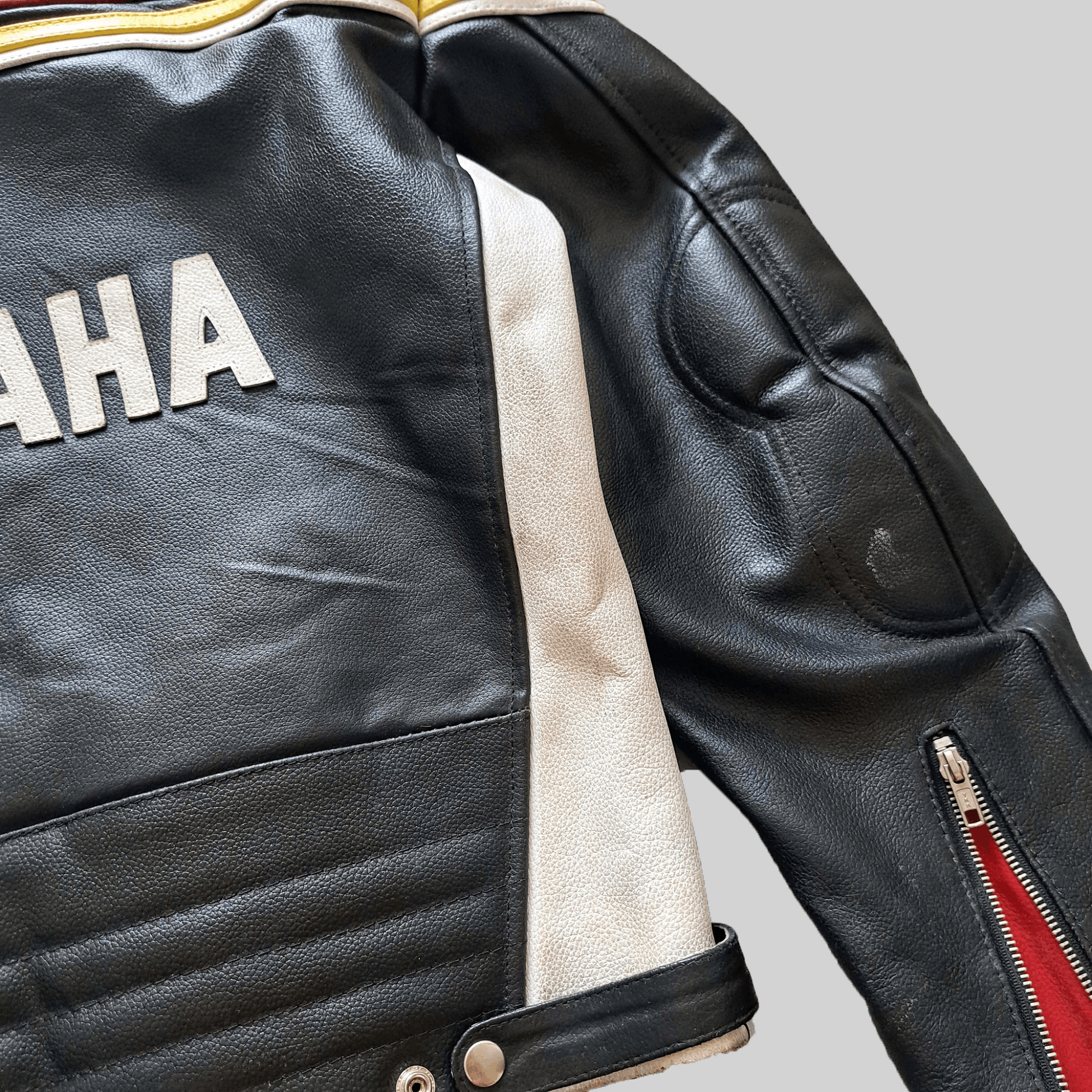 Yamaha 🖤 Yamaha❤️ Leather Jacket 90s Motorcycle Jacket Size US M / EU 48-50 / 2 - 6 Thumbnail