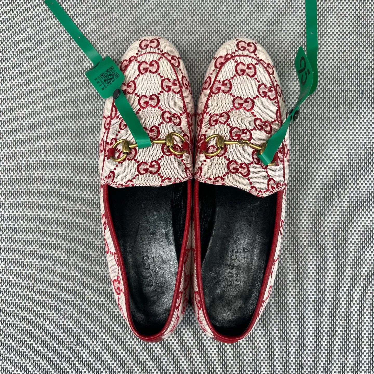 Gucci GUCCI Jordaan All Over Pink Loafer 37.5 Boxed Size US 7.5 / IT 37.5 - 6 Thumbnail