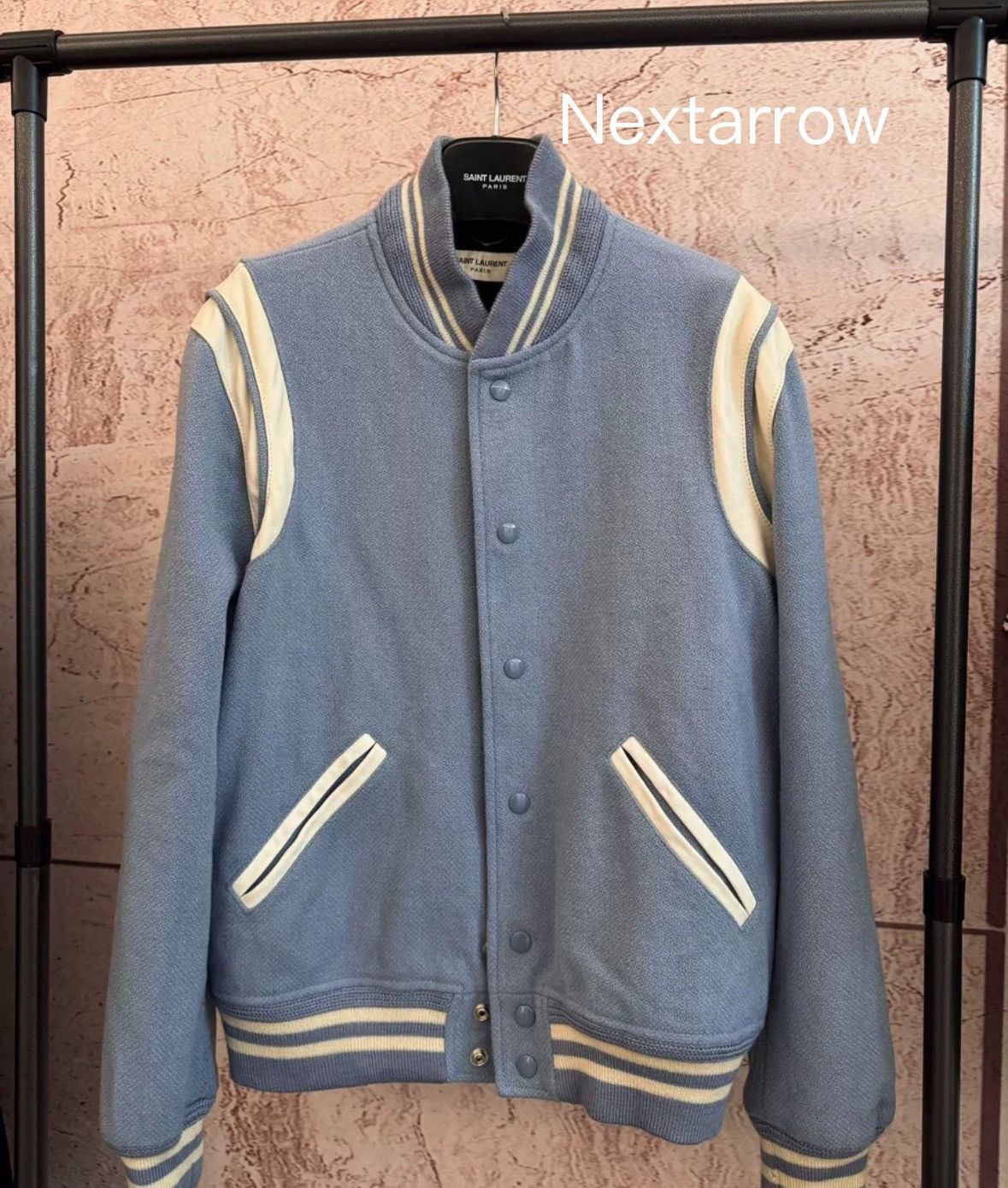 Saint Laurent Paris × Yves Saint Laurent Saint Laurent SLP Saint Laurent 16aw Haze Blue Jacket Size US M / EU 48-50 / 2 - 1 Thumbnail
