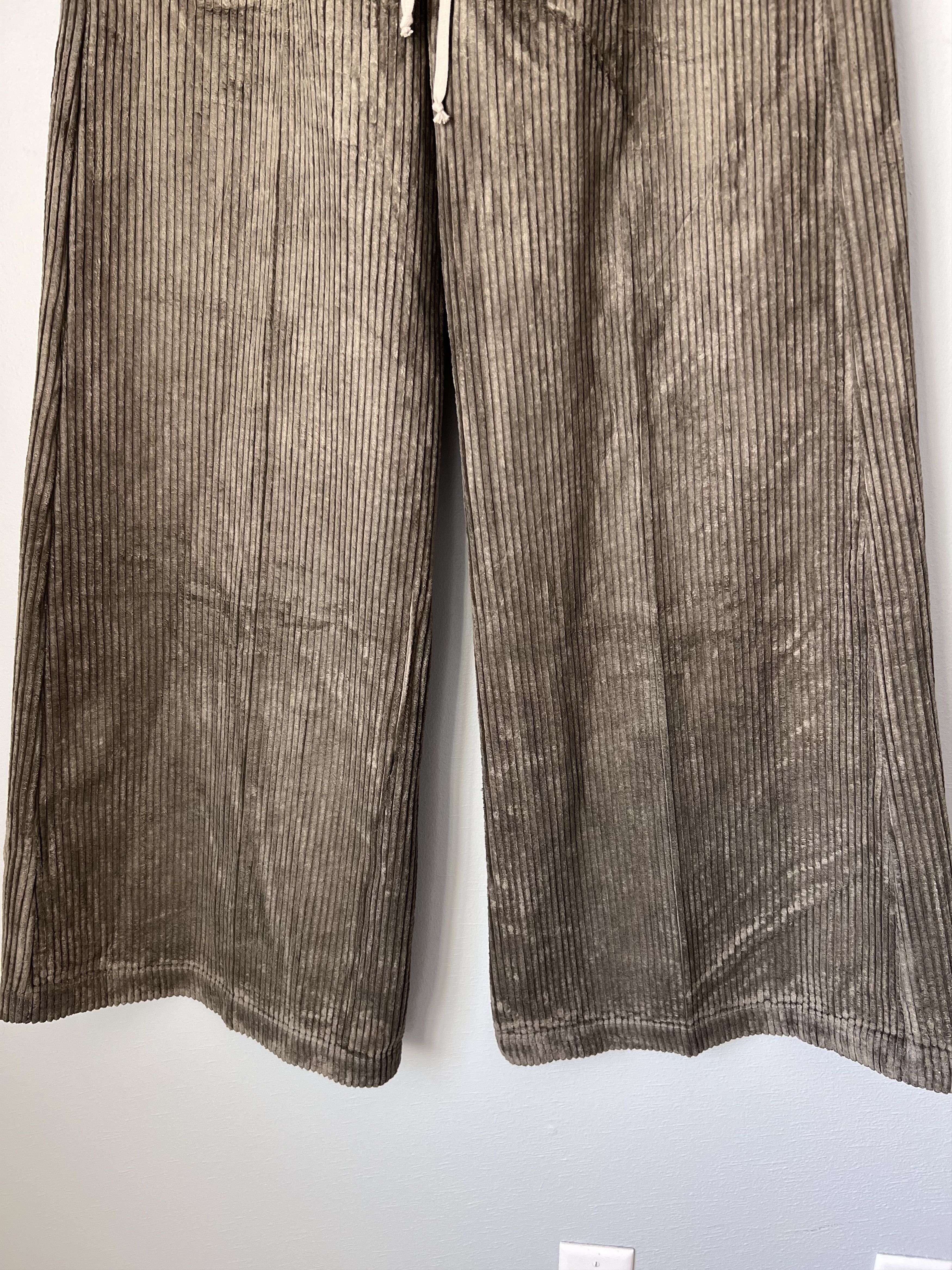 Rick Owens Drkshdw Rick Owens DRKSHDW Corduroy Geth Belas in Dust Size US 32 / EU 48 - 3 Thumbnail