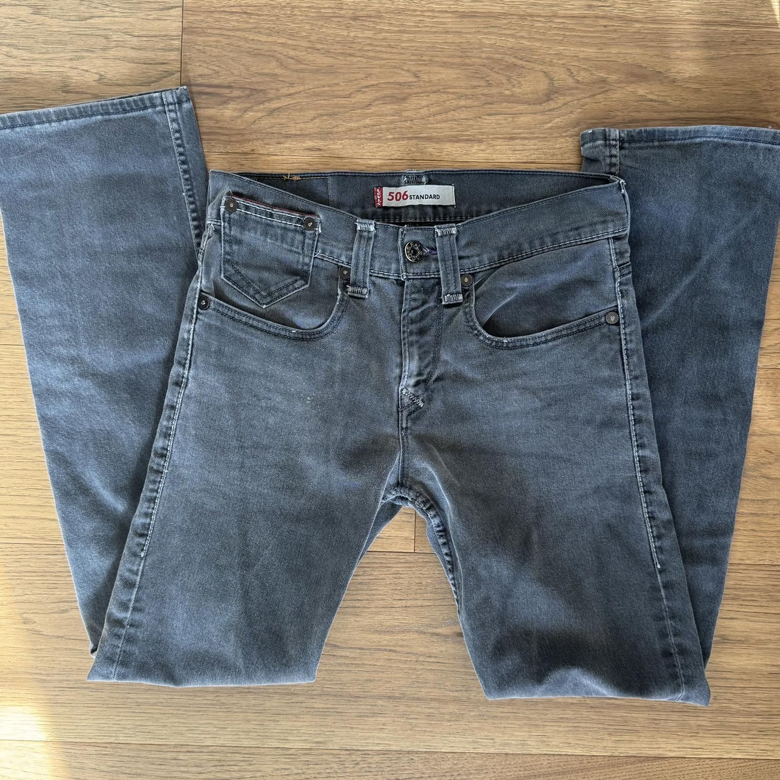 Levi's Levi's 506 Standard Men's Jeans W31 L34 Gray Denim Size US 31 - 5 Thumbnail