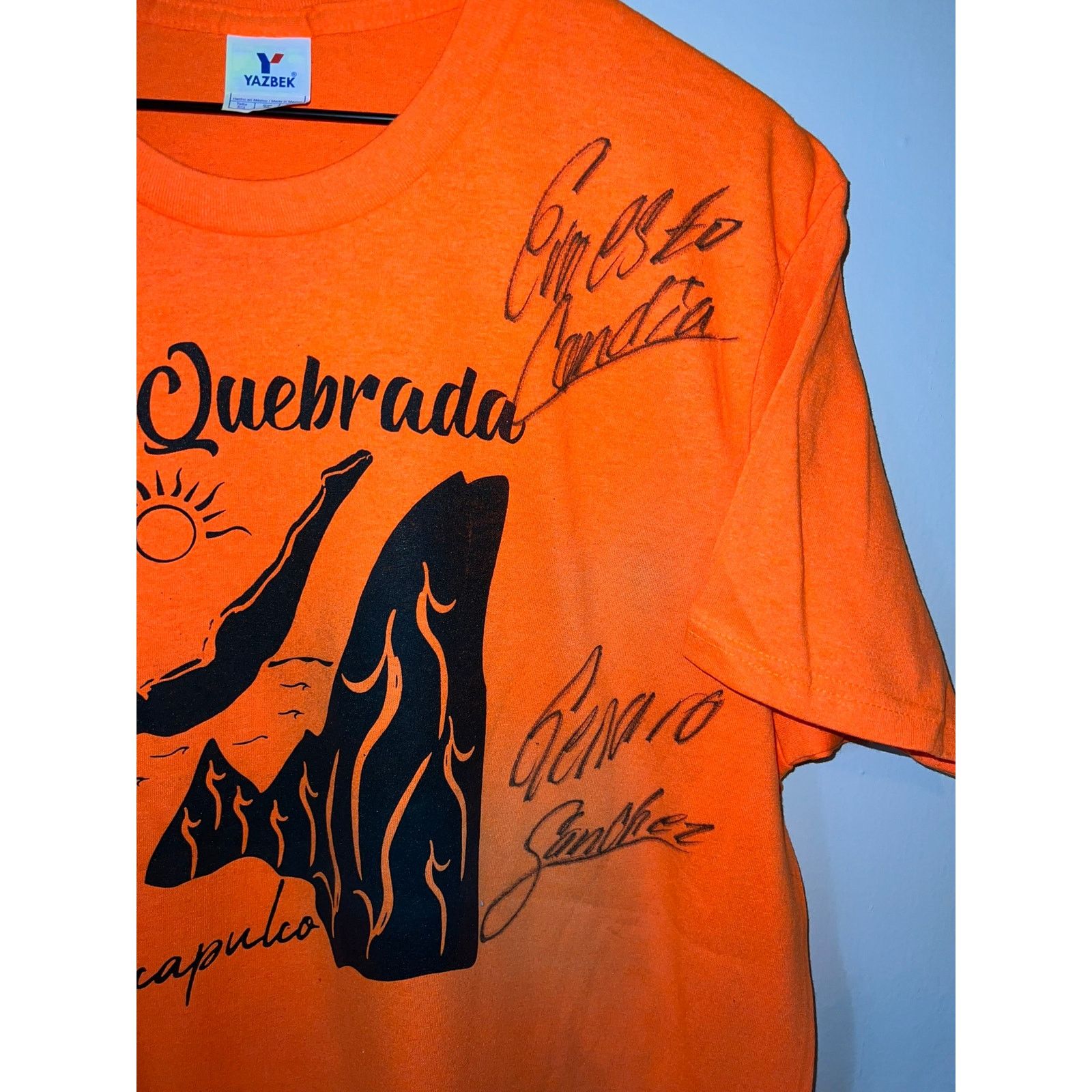 Vintage Y2K La Quebrada Acapulco Beach Orange Diving Dive Shirt XL Size US XL / EU 56 / 4 - 5 Thumbnail