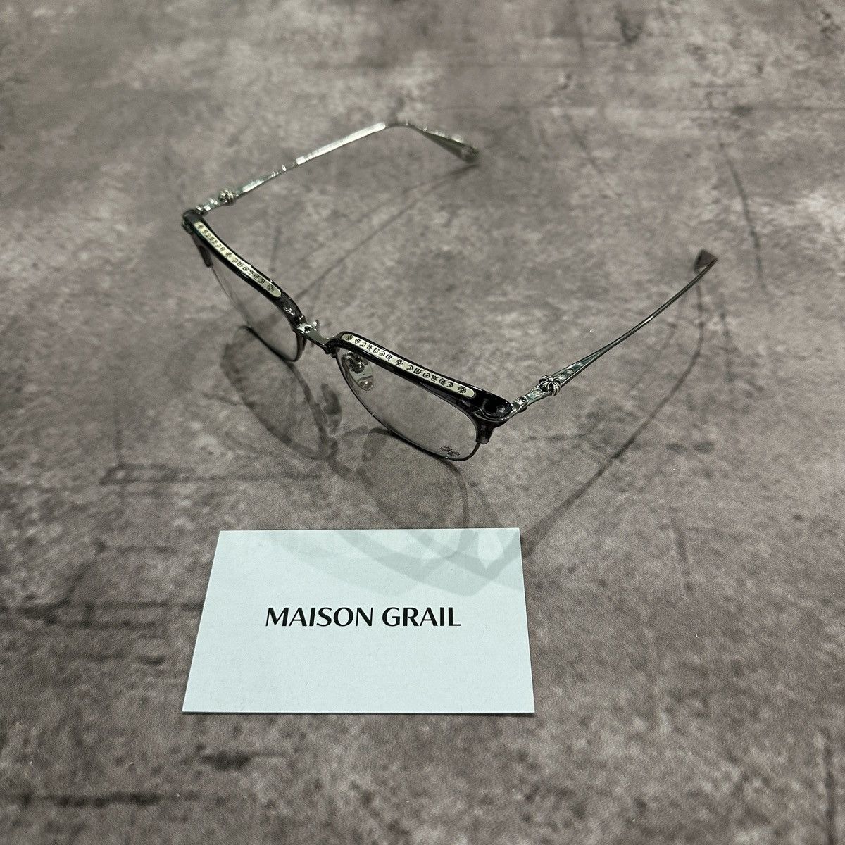 Chrome Hearts CHROME HEARTS SLUNTRADICTION (54) Flint/Gunmetal EYEWEAR Size ONE SIZE - 1 Thumbnail