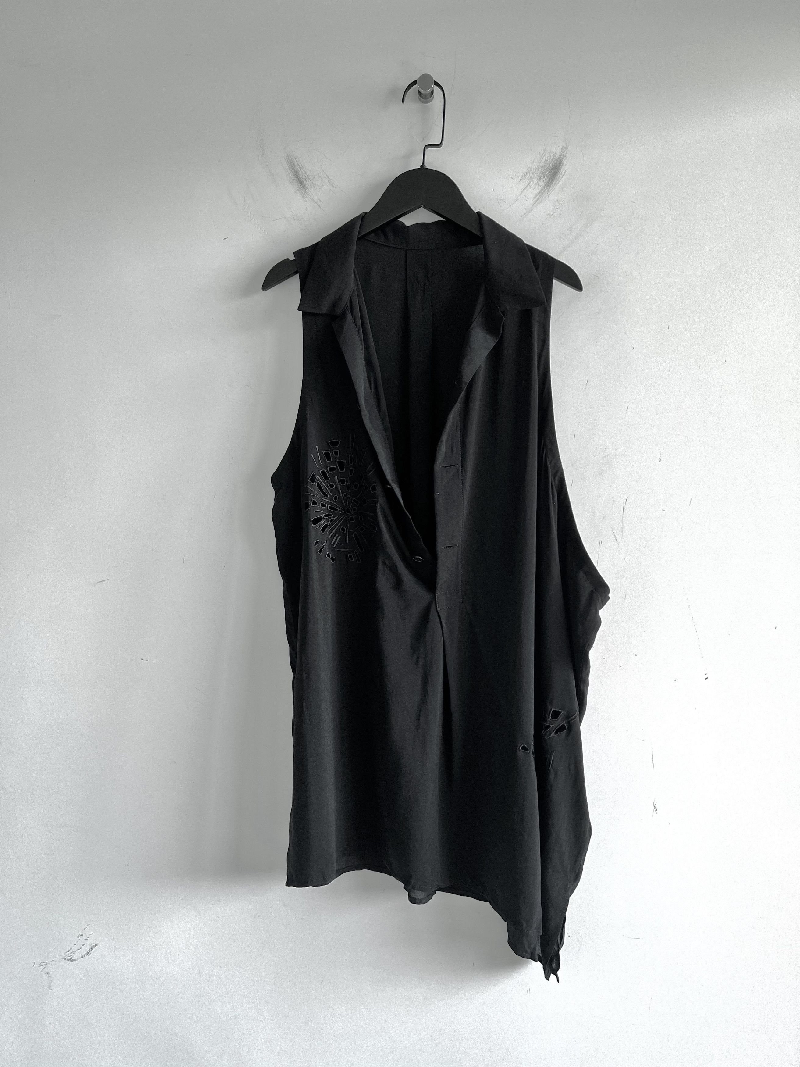 Yohji Yamamoto Yohji Yamamoto Y's - Asymmetrical Pullover Sleeveless Blouse Size S / US 4 / IT 40 - 2 Thumbnail