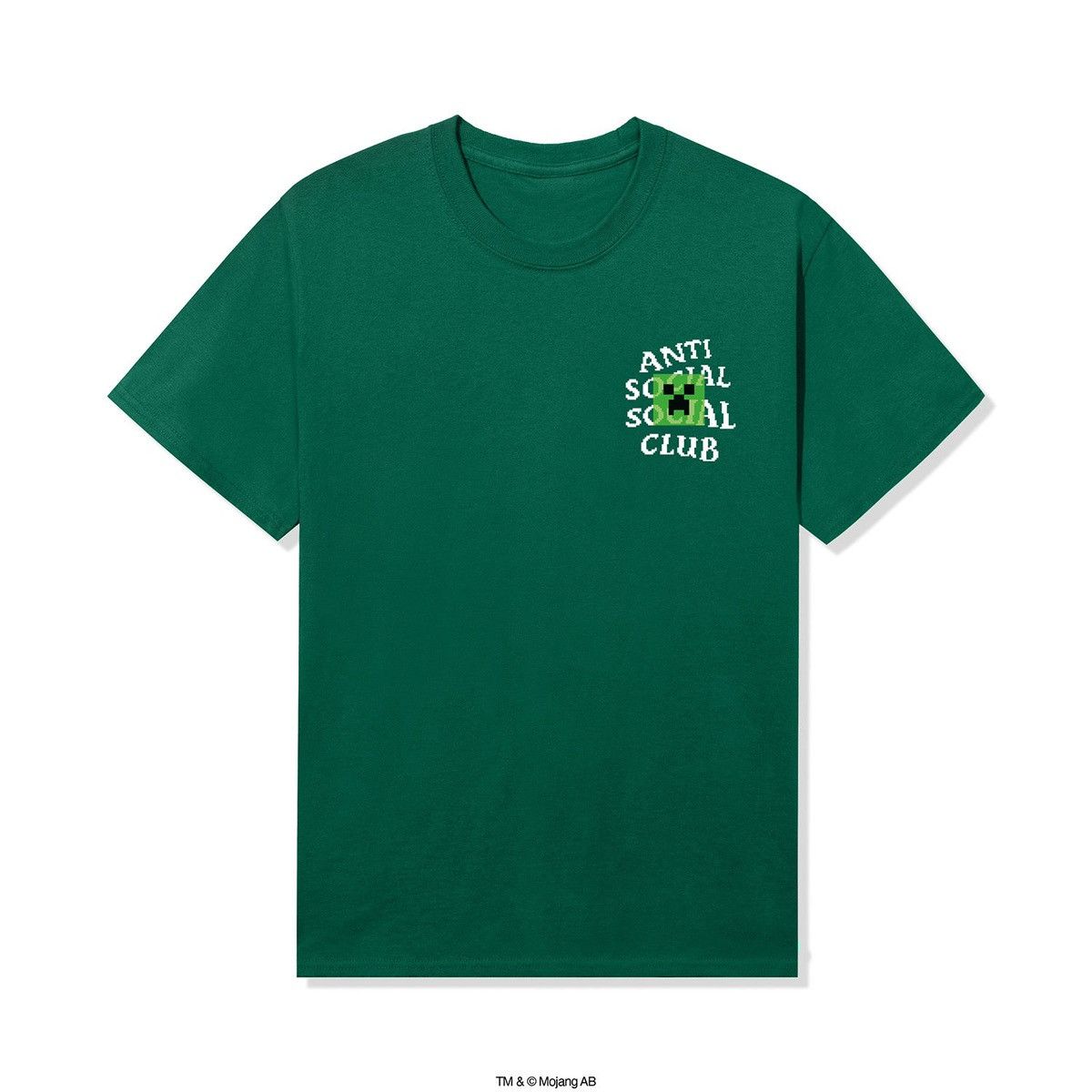 Anti Social Social Club Anti Social Social Club x Minecraft Creeper Head Logo Tee Size US L / EU 52-54 / 3 - 2 Thumbnail