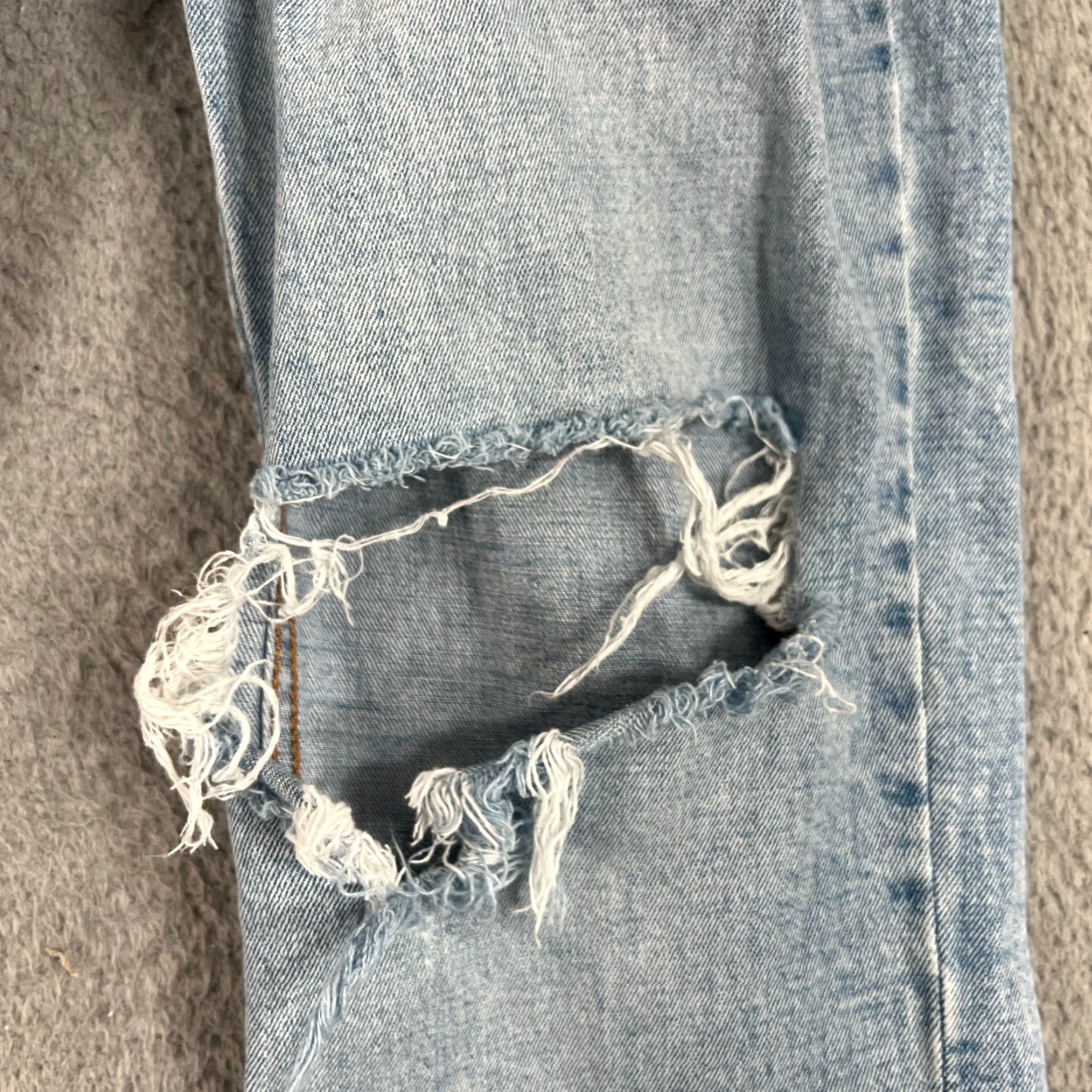 Abercrombie & Fitch Abercrombie & Fitch Jeans Ankle High Rise 2 Reg 26 Blue Denim 5-Pocket Women Vintage 90s Distressed Size 26" / US 2 / IT 38 - 7 Thumbnail