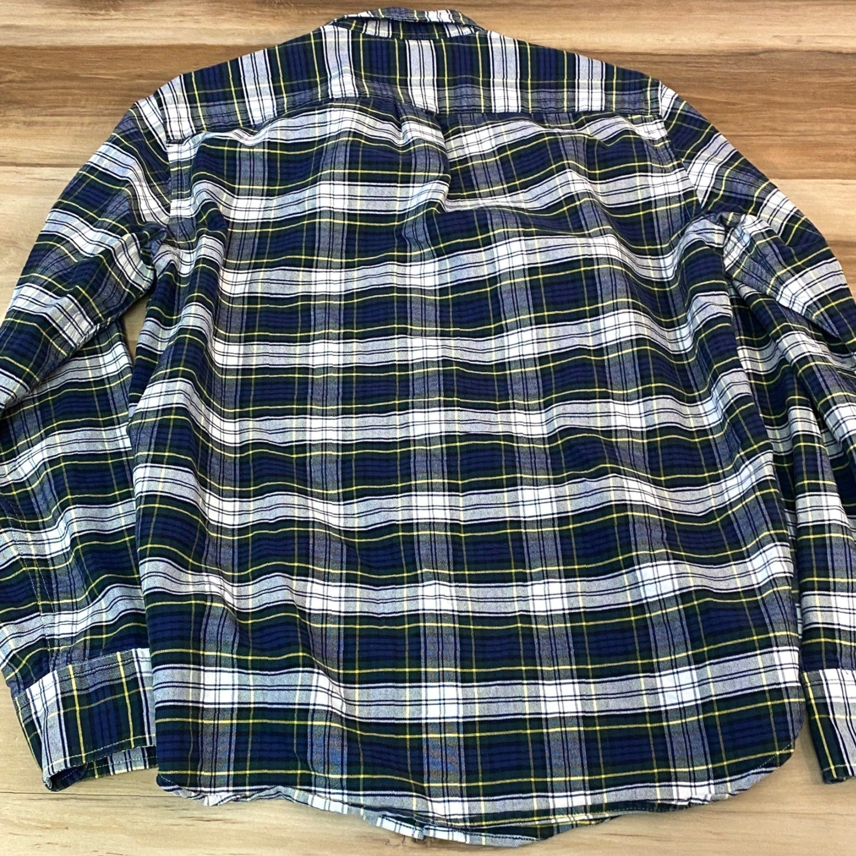 J.Crew J.Crew Slim Fit Oxford Shirt Mens Medium Plaid Button Down Navy Green Size US M / EU 48-50 / 2 - 8 Thumbnail
