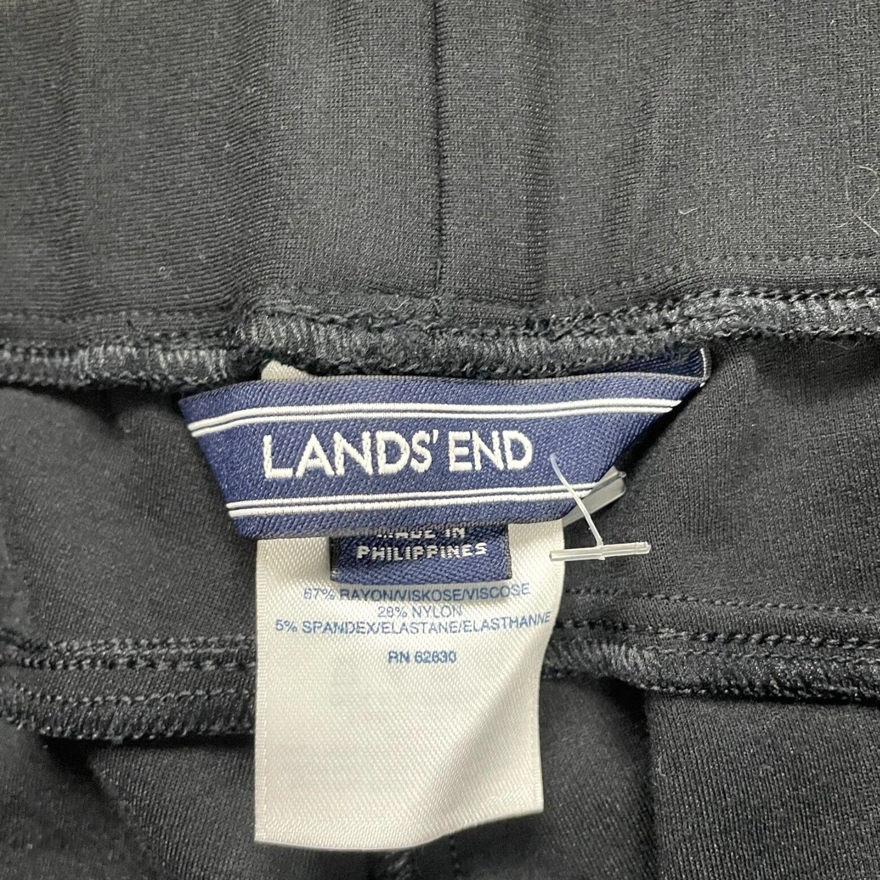 Lands' End Lands' End Black Jogger Sweatpants Womens PXS Tapered Zip Pockets Activewear Athleisure Size 26" / US 2 / IT 38 - 6 Thumbnail