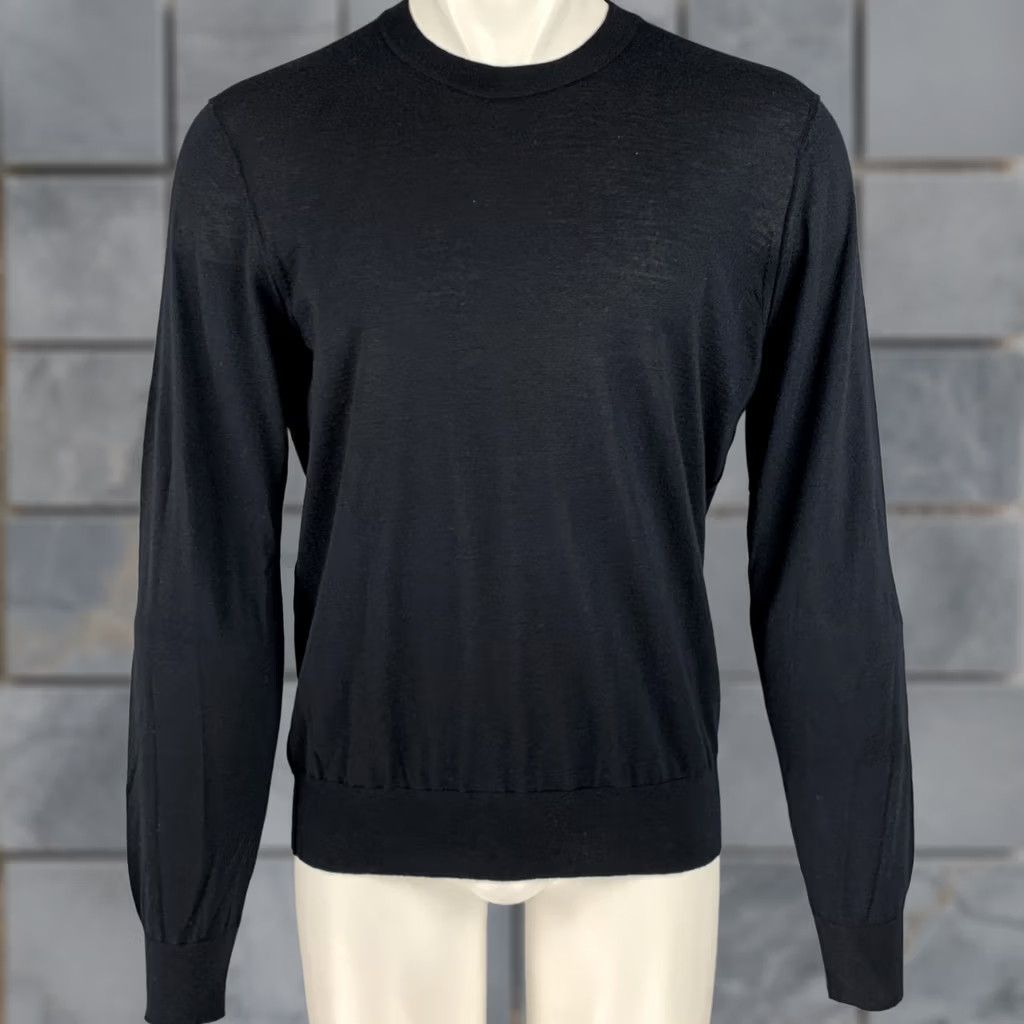 Dolce & Gabbana DOLCE & GABBANA Navy Knit Cashmere Crew-Neck Pullover M Men Knit Pullover, Navy, Cashmere, Crew-Neck, Italy Size US M / EU 48-50 / 2 - 1 Thumbnail