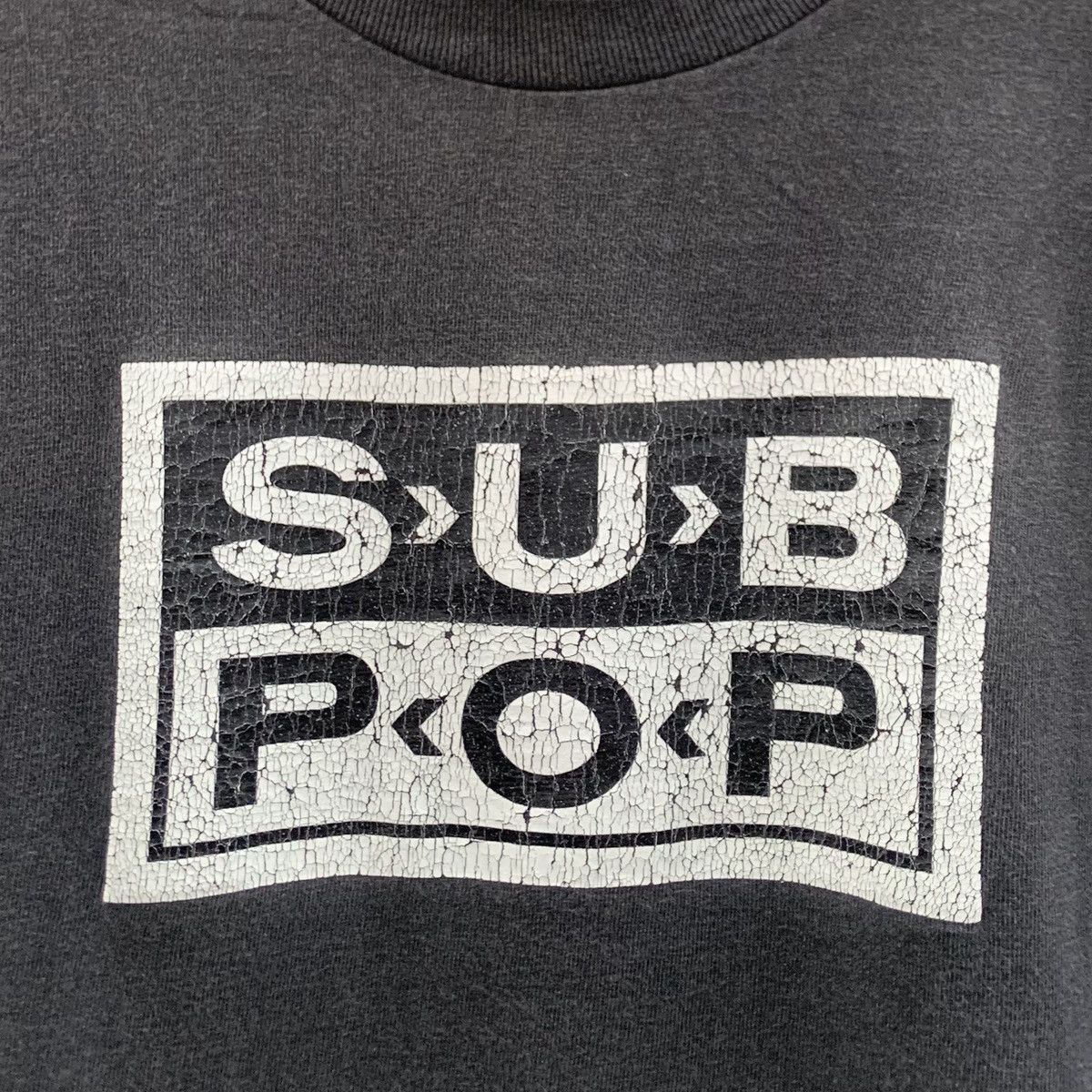 Vintage Vintage 90s Sub Pop Records Logo Tee L Nirvana Grunge Faded Size US M / EU 48-50 / 2 - 7 Thumbnail