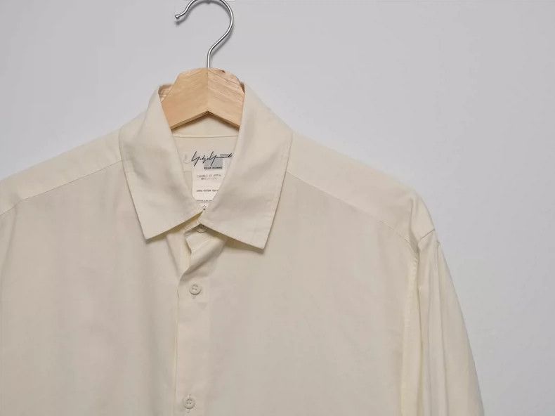 Yohji Yamamoto Yohji Yamamoto 2002 SS Striped Cream Shirt 2505-Nextarrow Size US XL / EU 56 / 4 - 2 Thumbnail