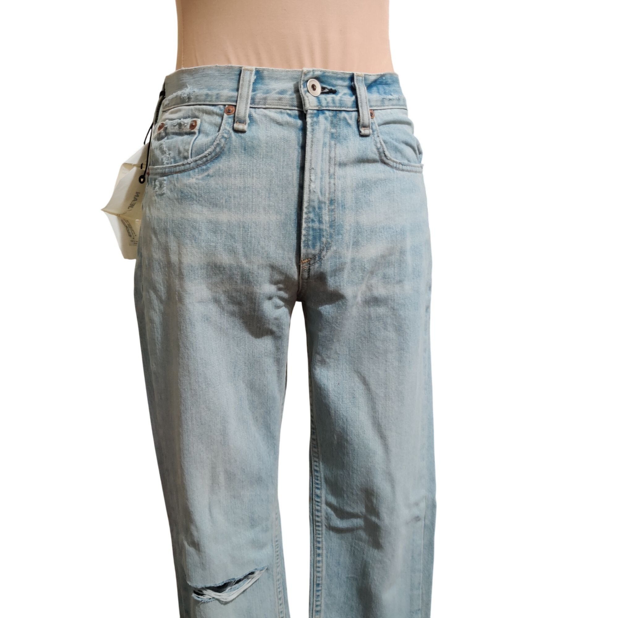 Rag & Bone rag & bone 26 High Rise Skinny Glena Jeans Light Wash Raw He Size 26" / US 2 / IT 38 - 5 Thumbnail