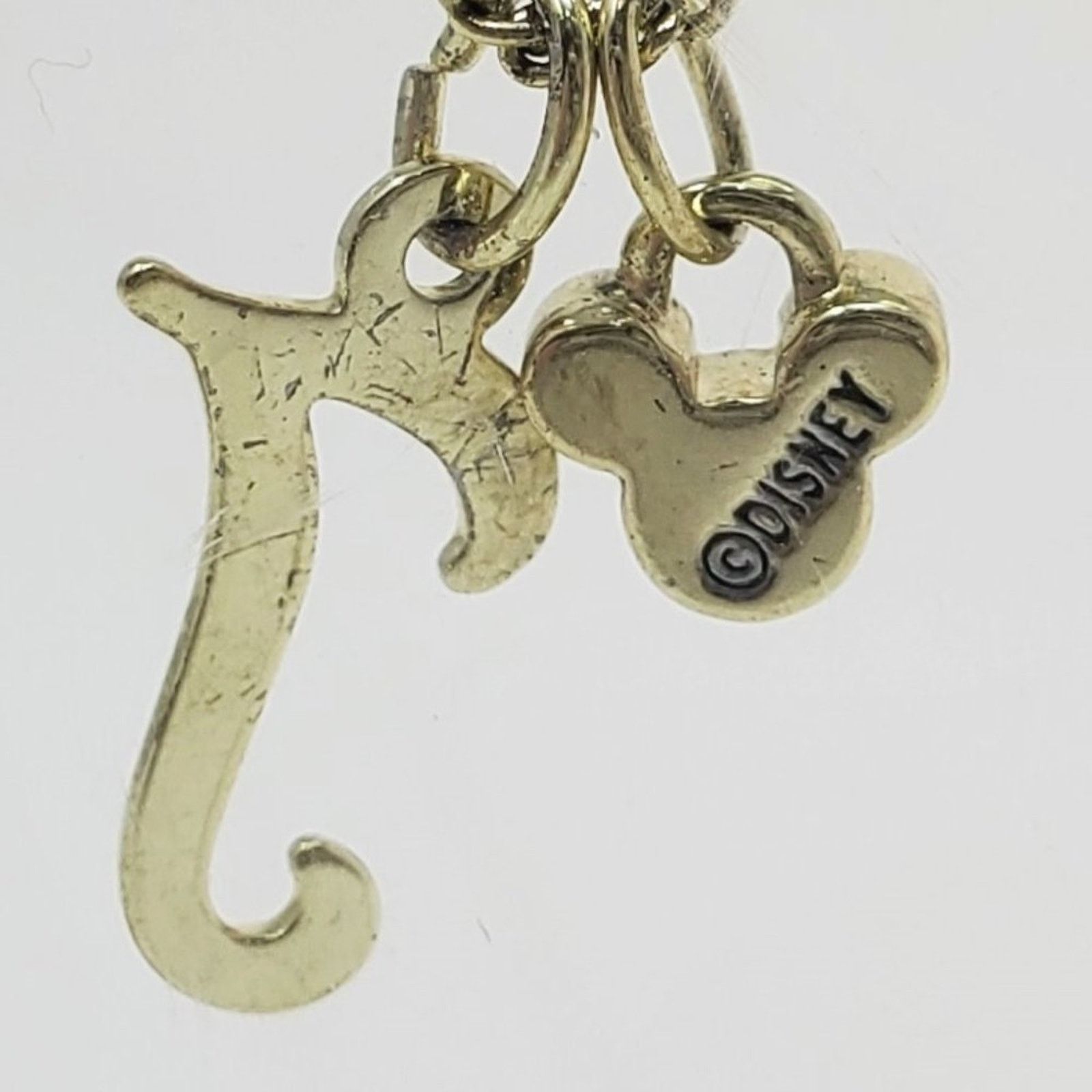 Disney Disney Mickey White Rhinestone & Gold Initial J Necklace Size ONE SIZE - 7 Thumbnail