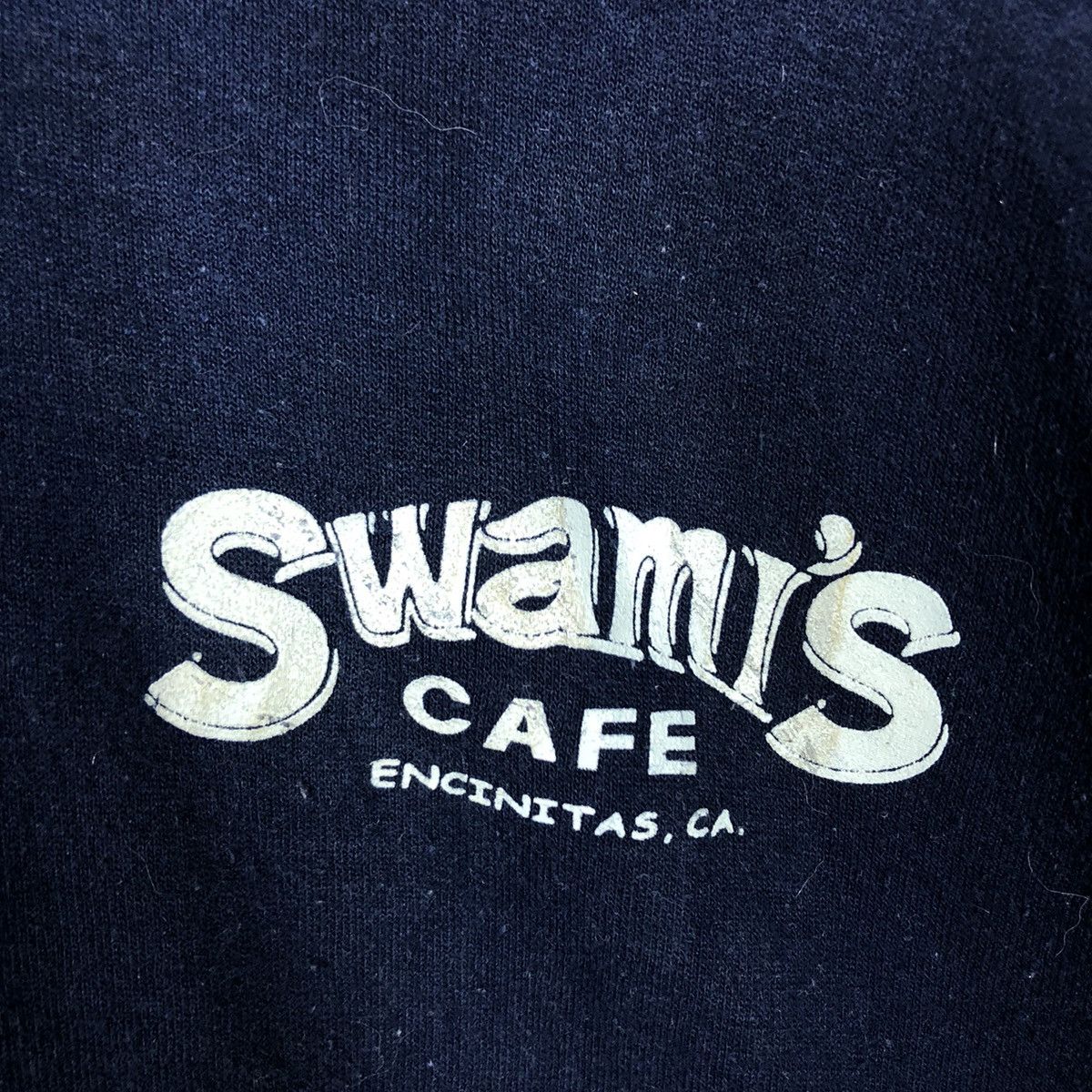 Gildan 📌Vintage Hoodie Pull Over Swami's Cafe Big Logo Size US L / EU 52-54 / 3 - 16 Thumbnail