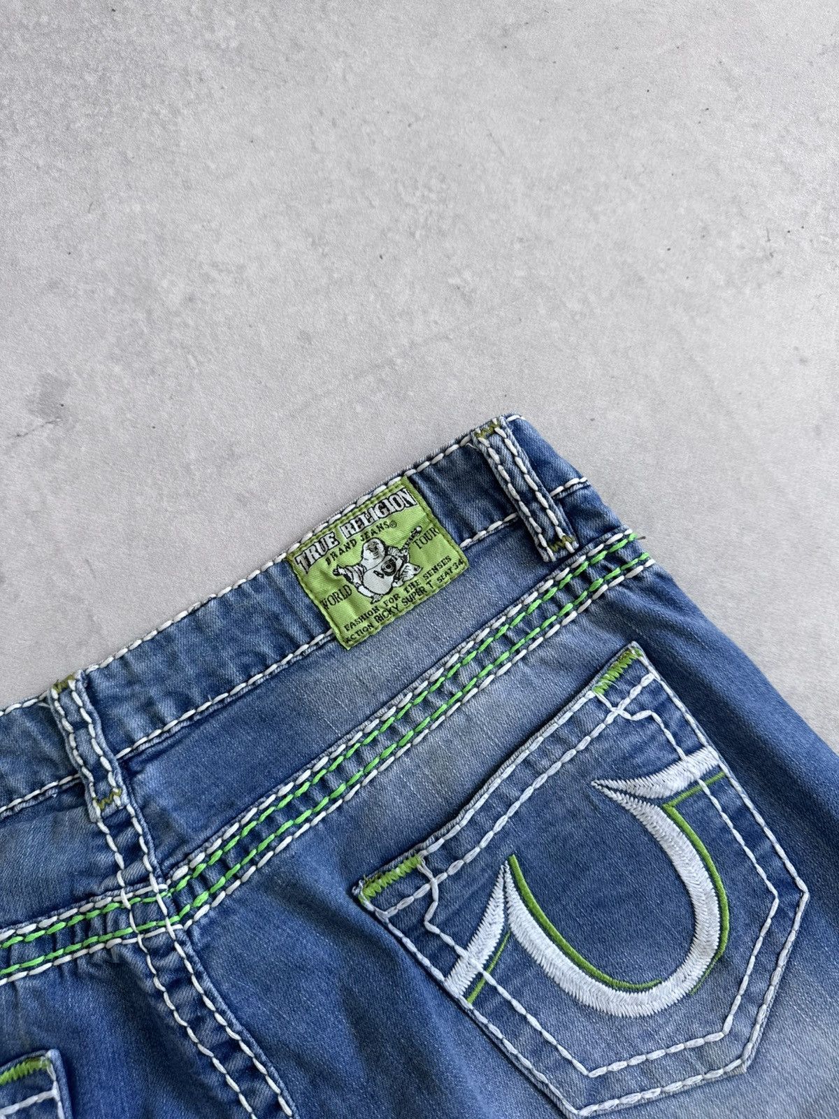 True Religion Vintage True Religion U.S.A Y2K Denim Slim Unisex Shorts Size US 31 - 4 Thumbnail