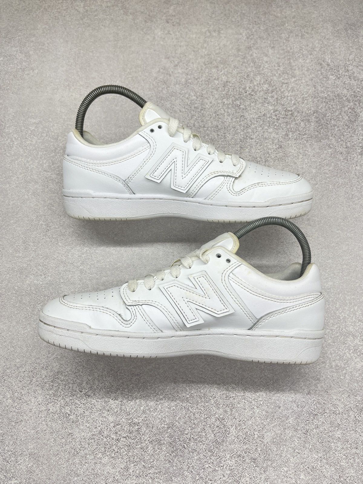 New Balance Womens New Balance 480 White Sneakers Size 39.5 Size US 6.5 / IT 36.5 - 3 Thumbnail