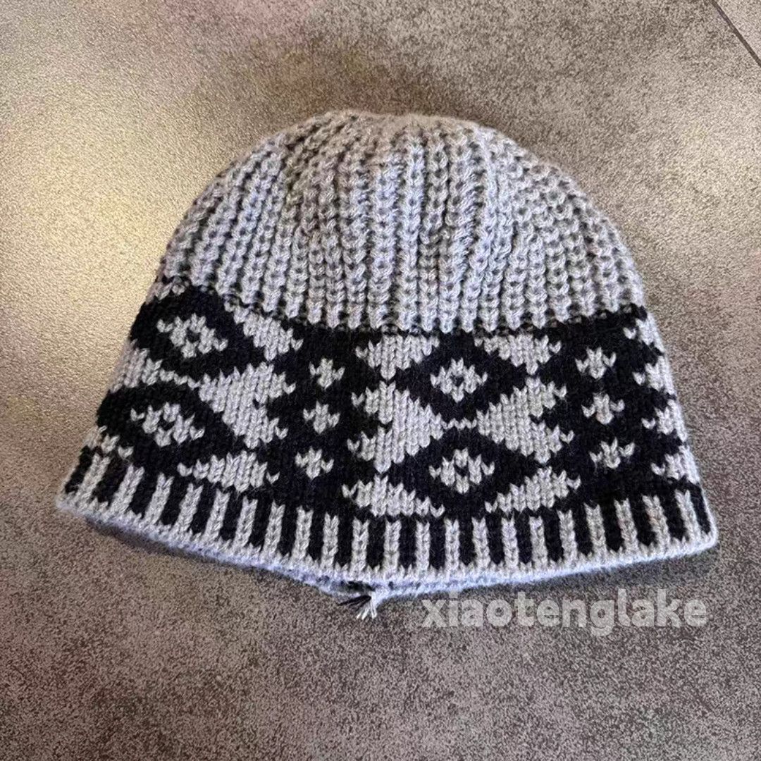 Vintage Unisex outdoor utility festival party beanie knitted cap Size ONE SIZE - 1 Preview