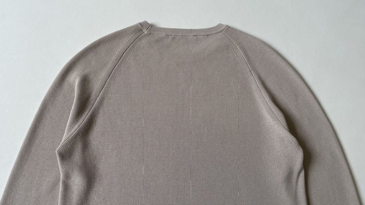 Casey Casey Beige ‘Rib Stitch’ Knit Cotton Sweater Size US XL / EU 56 / 4 - 14 Thumbnail