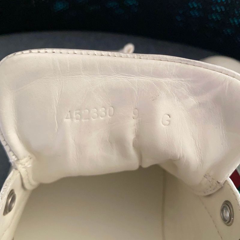 Gucci Gucci Ace Embroidered White Sneakers - Size US 9.5 / EU 42-43 - 5 Thumbnail