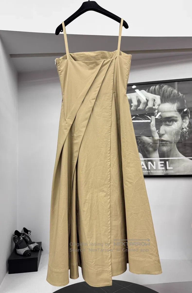 Dior Dior Khaki suspender dress Size S / US 4 / IT 40 - 3 Thumbnail