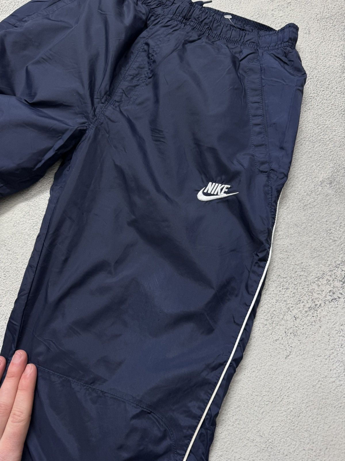 Nike Vintage Y2K Nike Nylon Mini Swoosh Drill Pants 00’s Size US 29 - 10 Thumbnail