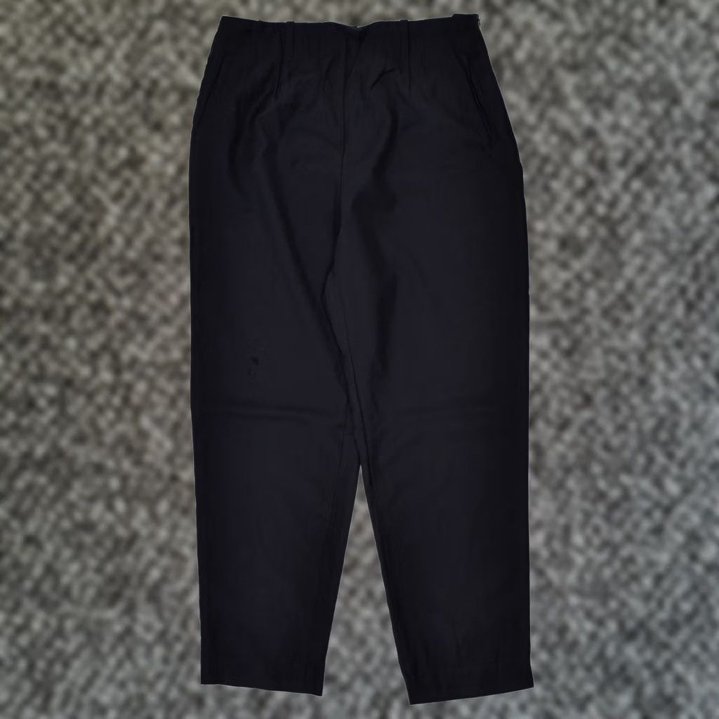 Vintage VINTAGE TINA PEDRONI Womens High Waist Suit Trousers W28 L27 Black Size 28" / US 6 / IT 42 - 1 Thumbnail