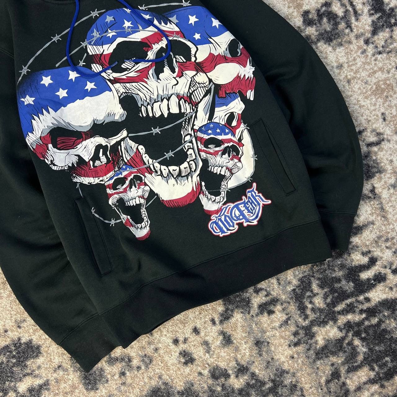 No Fear No Fear Big Skulls Logo Vintage Y2K Hoodie Affliction Style Size US L / EU 52-54 / 3 - 3 Thumbnail