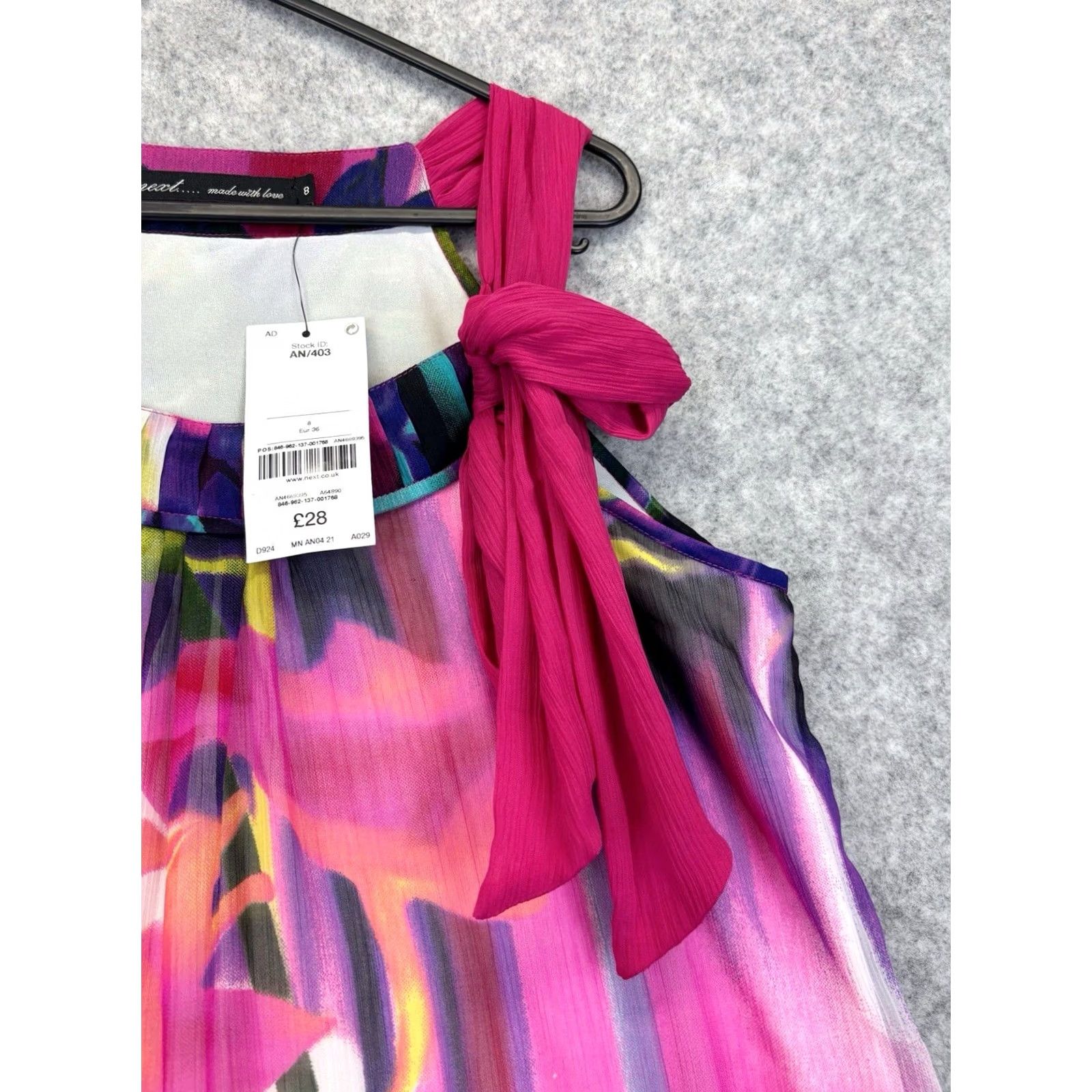 NEXT NEXT Blouse Top Women Sleeveless Multicoloured Floral Lightweight Casual 8 UK Summer Spring Autumn Womens Size M / US 6-8 / IT 42-44 - 4 Thumbnail