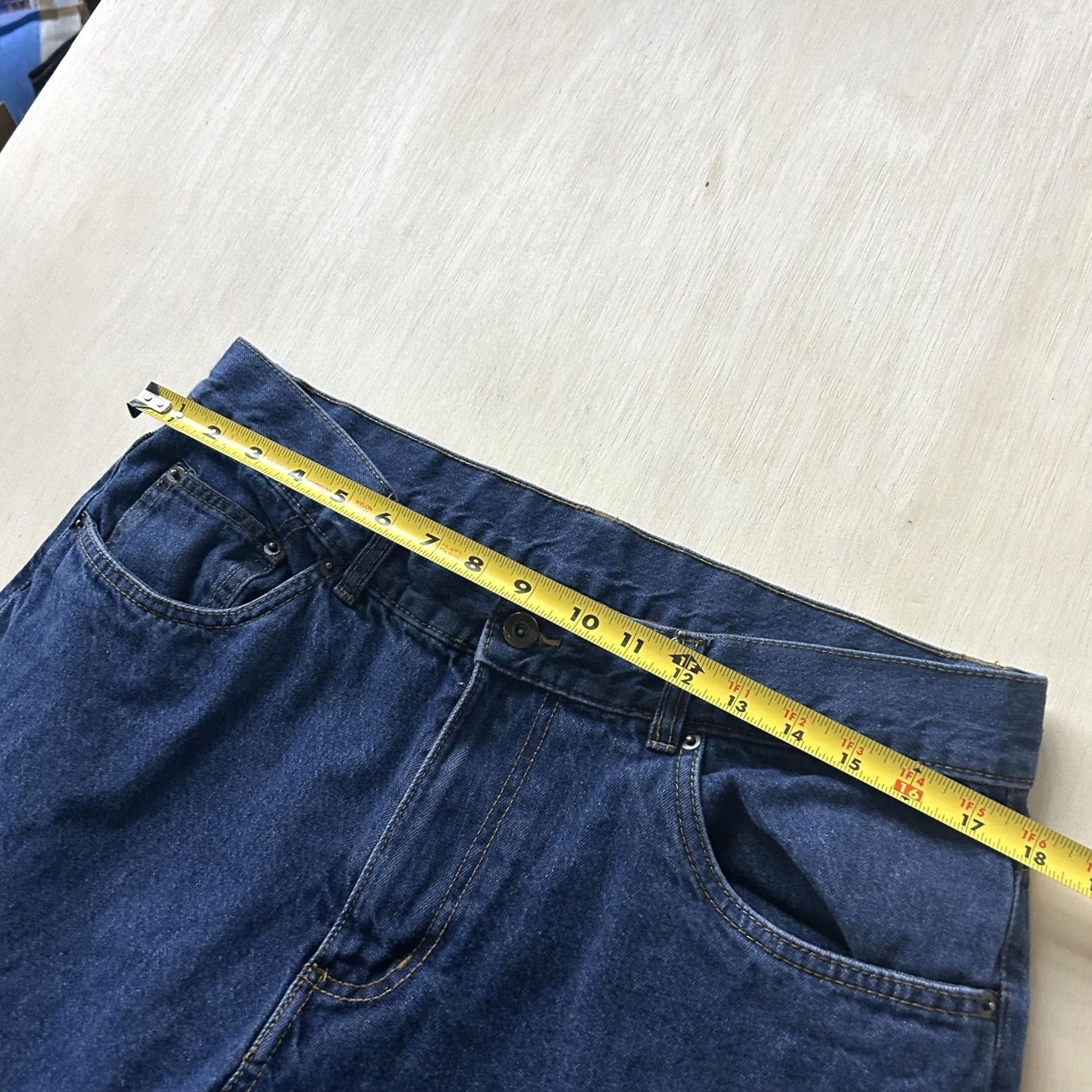 Vintage Adventuridge Jeans Mens 36x34 Blue Flannel Lined Straight Leg Denim Winter Denim Jeans Straight Mens Blue 36x34 Winter Fall 5-Pocket Mens Size US 36 / EU 52 - 5 Thumbnail