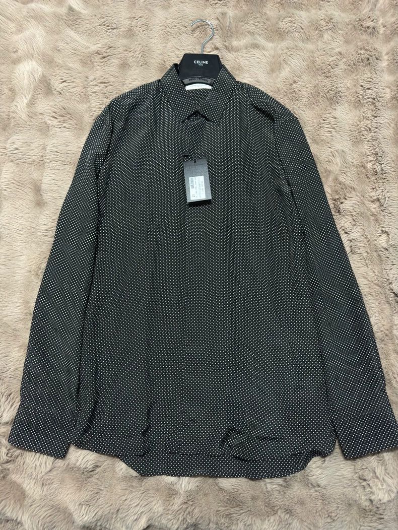 Saint Laurent Paris Saint Laurent Silk Polka Dot Shirt-2505 Size US L / EU 52-54 / 3 - 1 Thumbnail