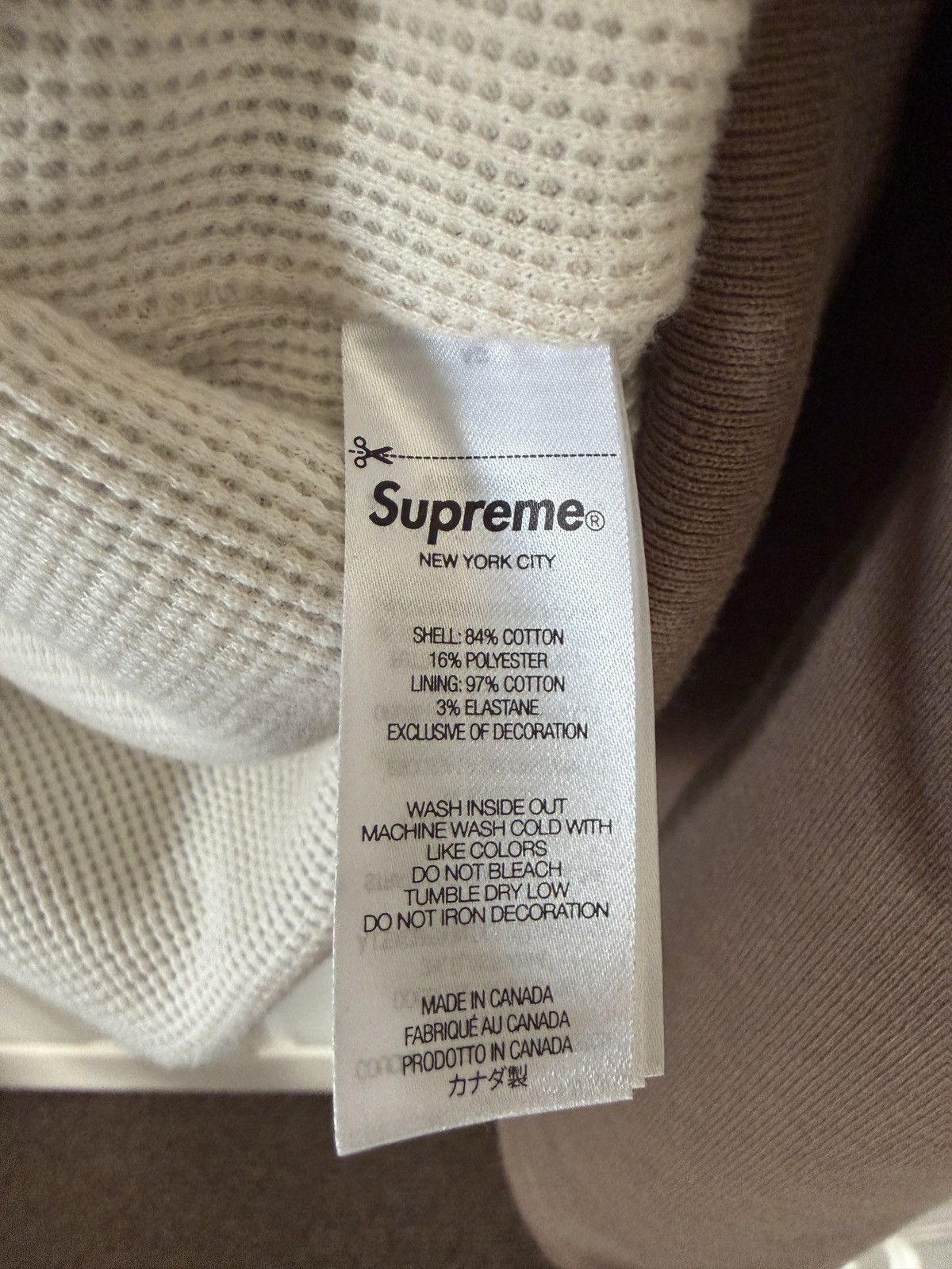 Supreme Supreme Arc Thermal Lined Zip Up Hooded Sweatshirt XXL Brown Size US XXL / EU 58 / 5 - 6 Thumbnail