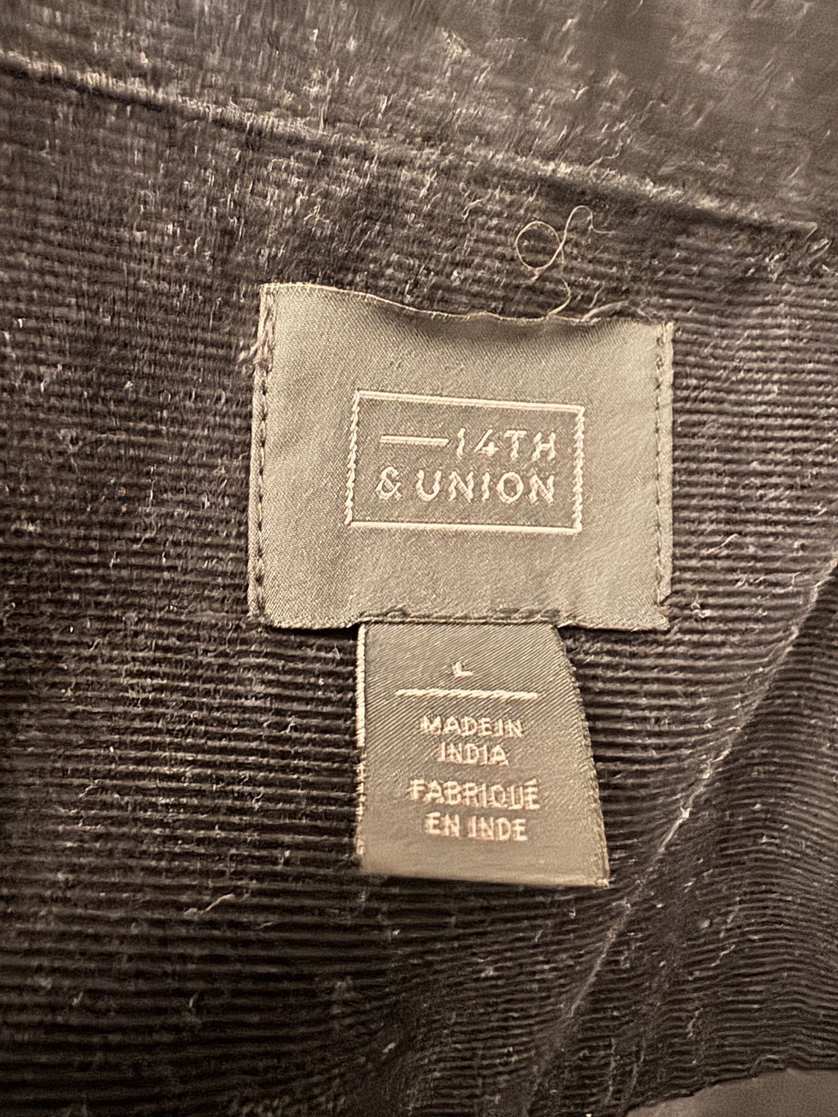 14th & Union 14th & Union Corduroy Button-Down Shirt | Deep Navy/Black L Size US L / EU 52-54 / 3 - 5 Thumbnail