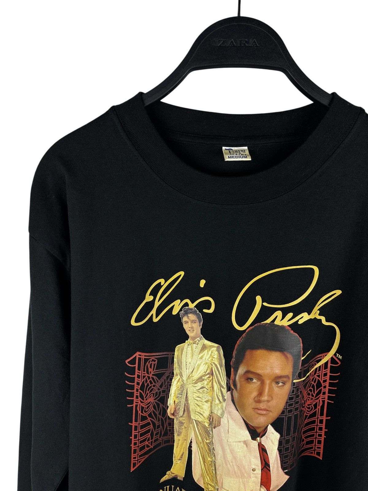 Vintage Vintage 2002 Elvis Presley Graphic Print Long Sleeve T-Shirt Size US M / EU 48-50 / 2 - 2 Thumbnail