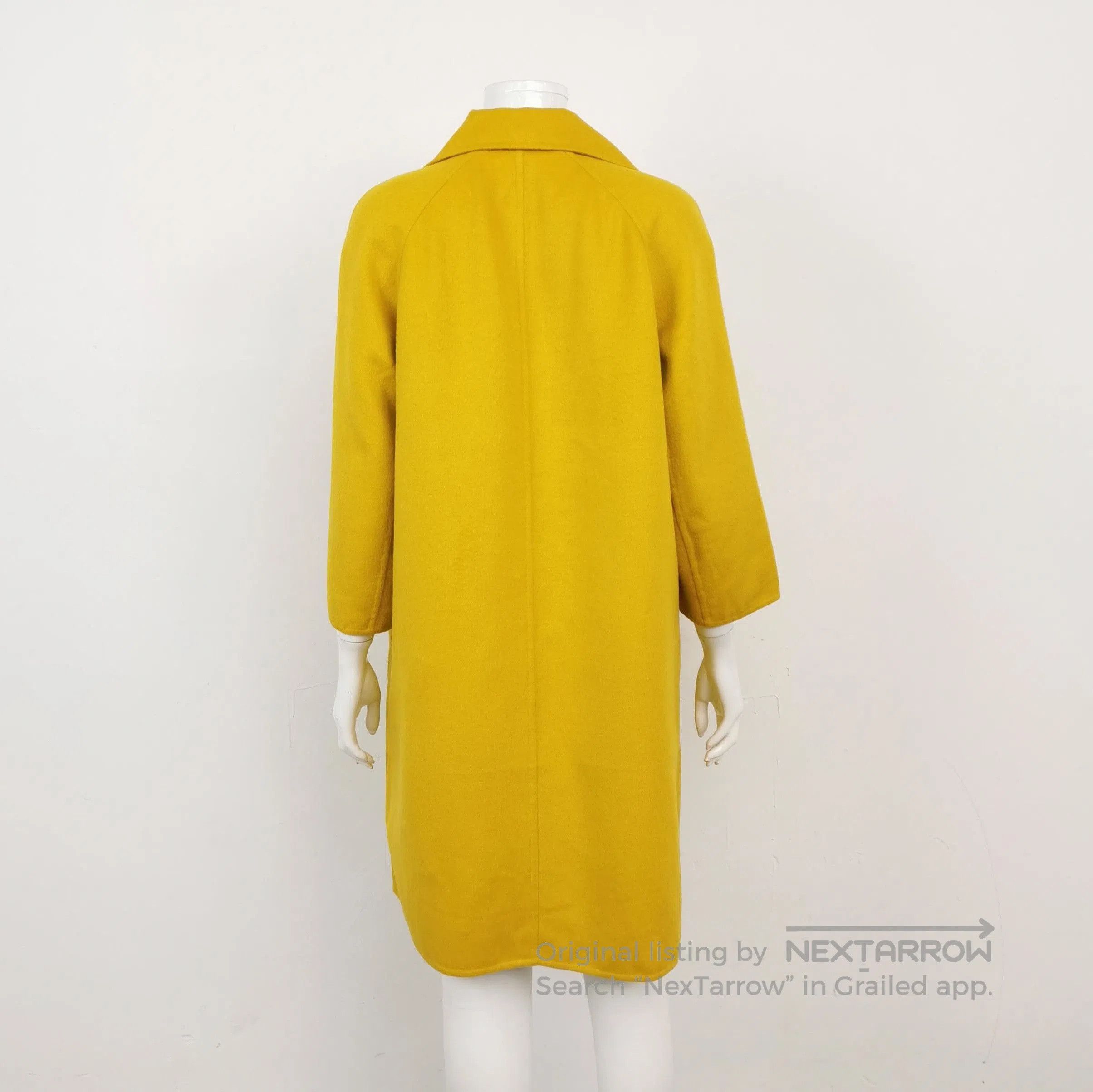 Prada Prada Wool Blend Mustard Long Coat . Size US L / EU 52-54 / 3 - 2 Thumbnail