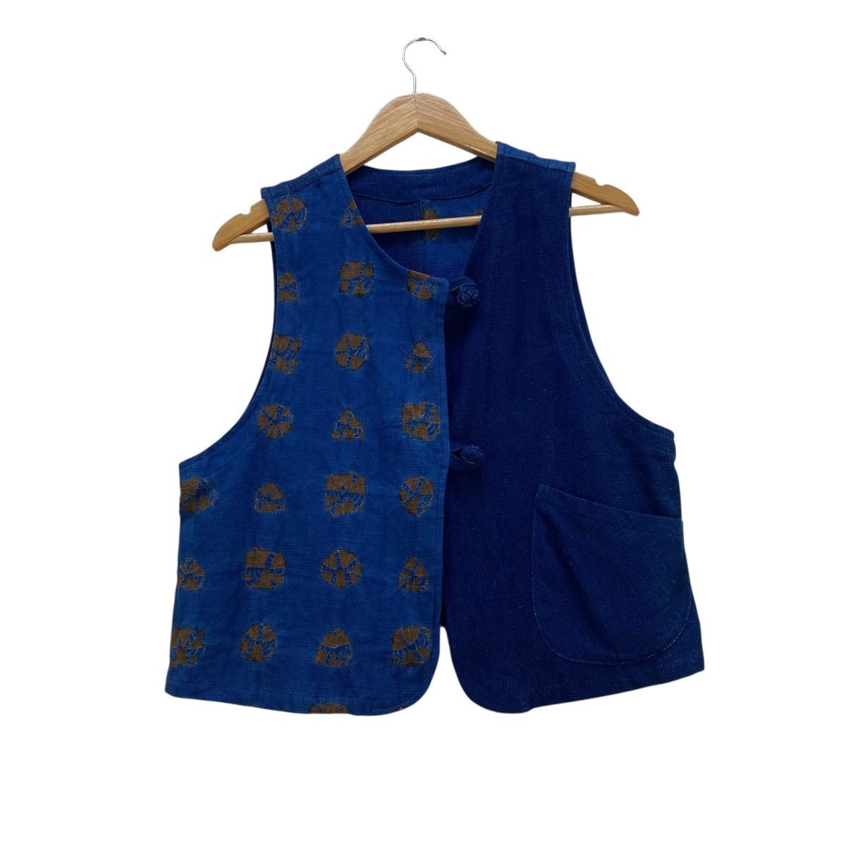 Japanese Brand 💥Vintage Indigo Vest Jacket Size M / US 6-8 / IT 42-44 - 1 Thumbnail