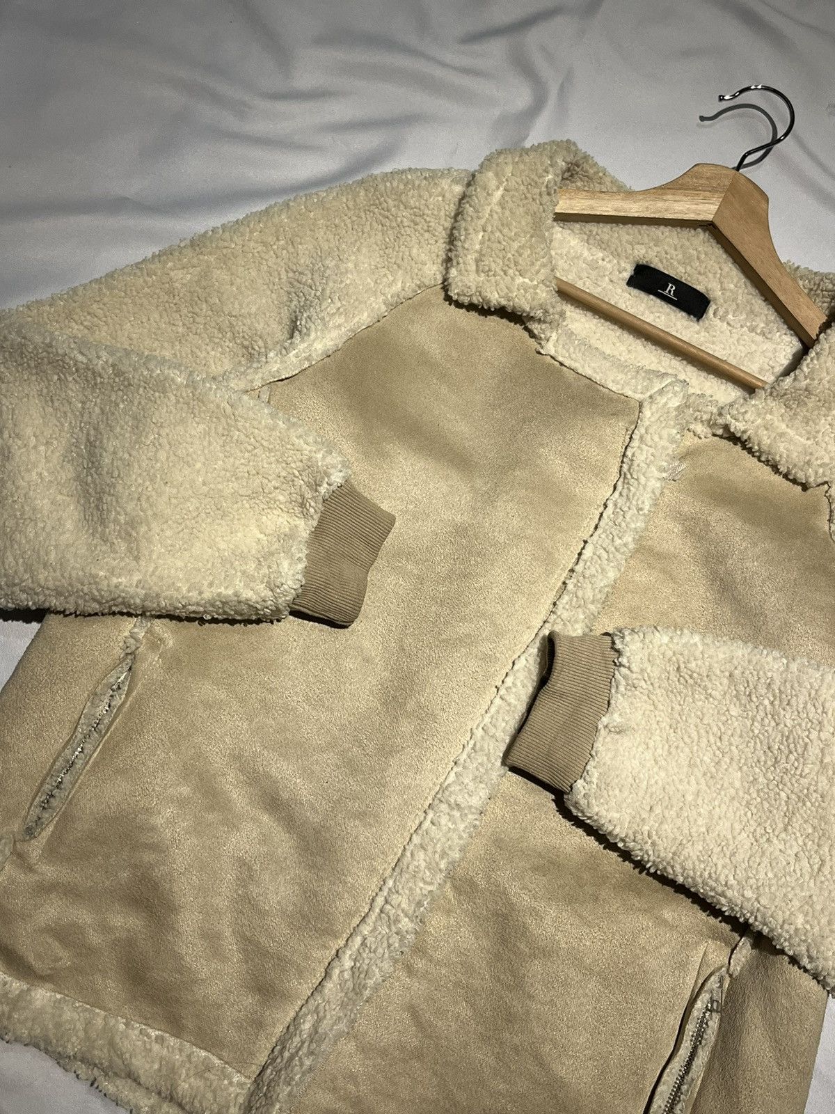 Japanese Brand R. Sherpa Fleece Jacket Cropped Women Size M / US 6-8 / IT 42-44 - 6 Thumbnail