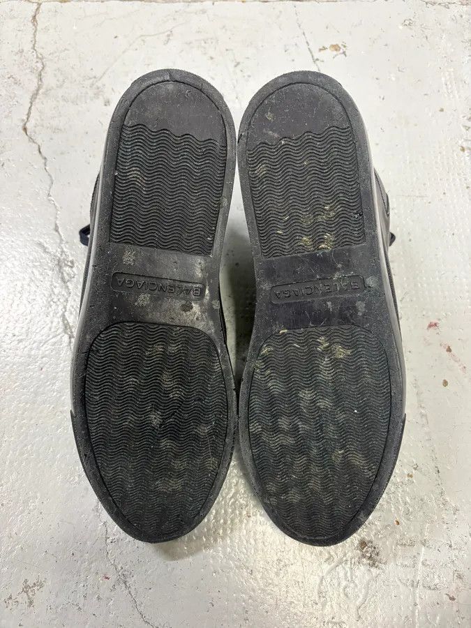 Balenciaga Balenciaga Grey Crackled Effect Leather High-Top Sneakers Size US 10.5 / EU 43-44 - 7 Thumbnail