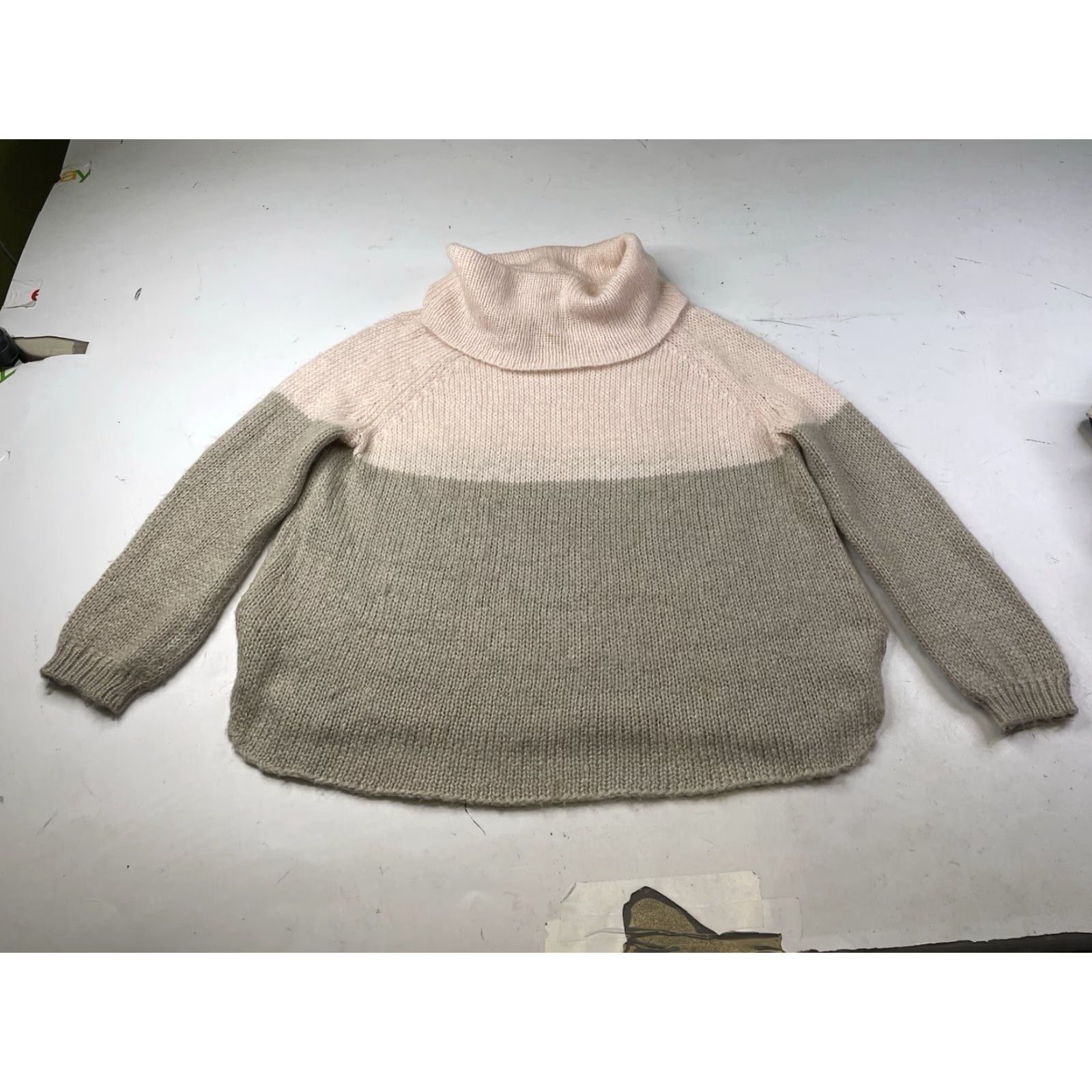 Vintage Wooden Ships Sweater S/M Mohair Wool Blend Cowl Neck Dolman Sleeve Pullover Size S / US 4 / IT 40 - 2 Thumbnail