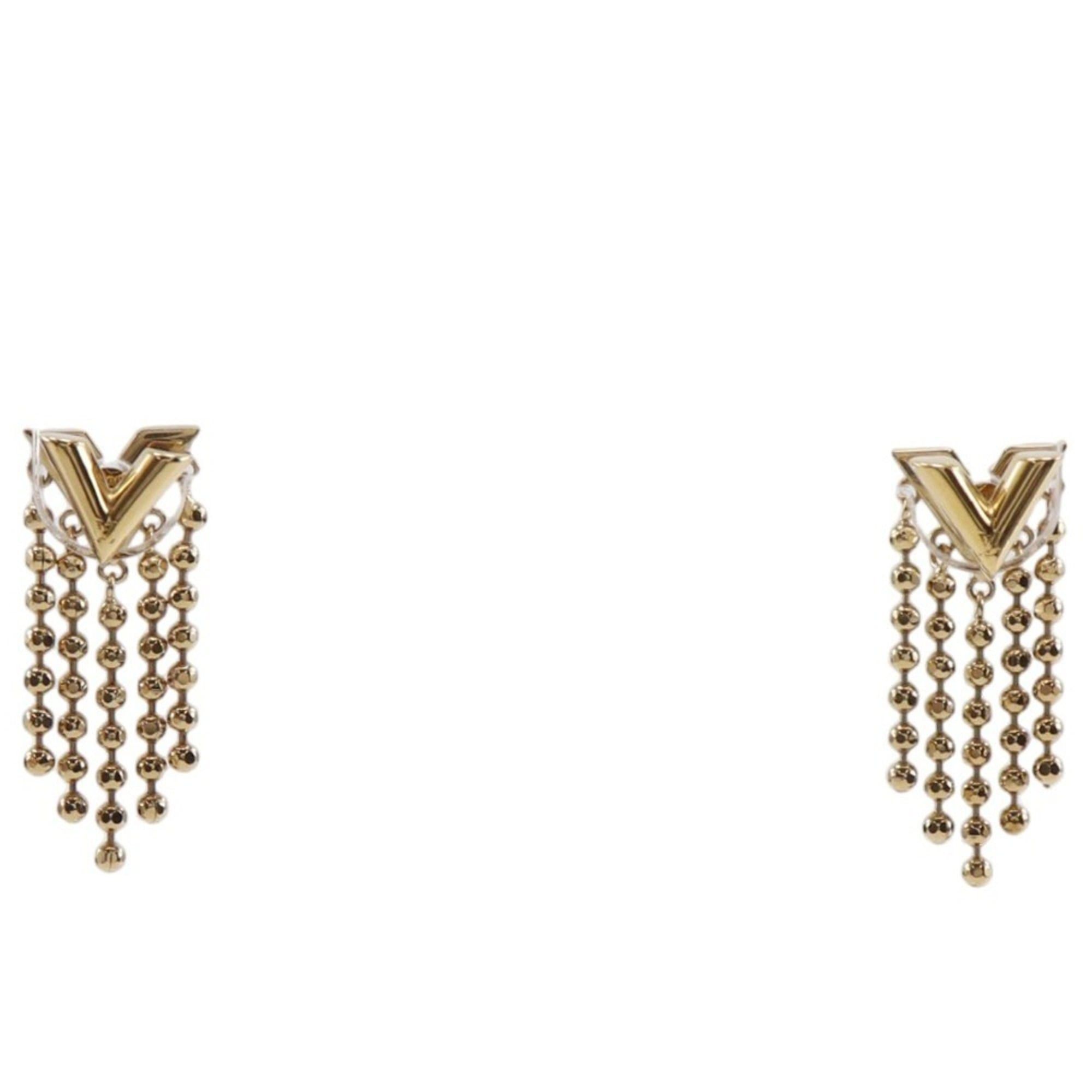 Louis Vuitton Louis Vuitton Essential V Skin Earrings M00634 Gold Plated 2022 Model VA1292 Approx. 5.6g Women's Size ONE SIZE - 1 Thumbnail