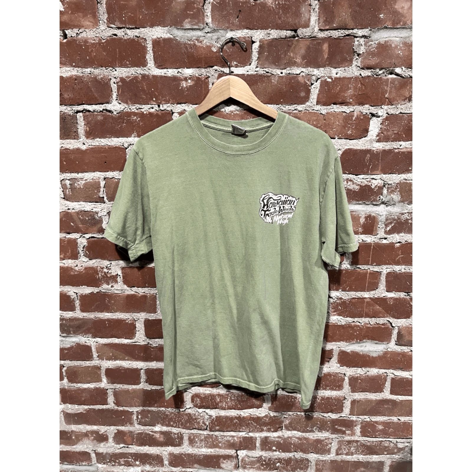 Vintage VINTAGE Crazy Shirts Mens Green Short Sleeve Smoking Graphic T-shirt M Green Short Sleeve Shirt Mens 90s Smoking Graphic T-Shirt Size US M / EU 48-50 / 2 - 2 Thumbnail