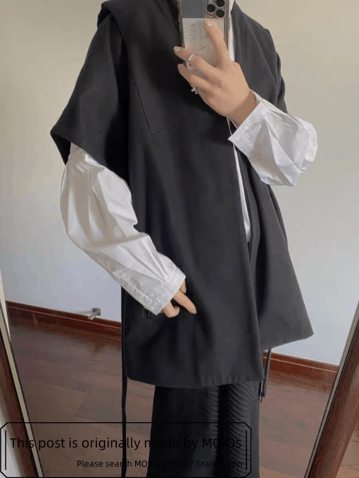 Ann Demeulemeester Ann Demeulemeester Sleeveless Wool Jacket mojos110118 Size US S / EU 44-46 / 1 - 5 Thumbnail