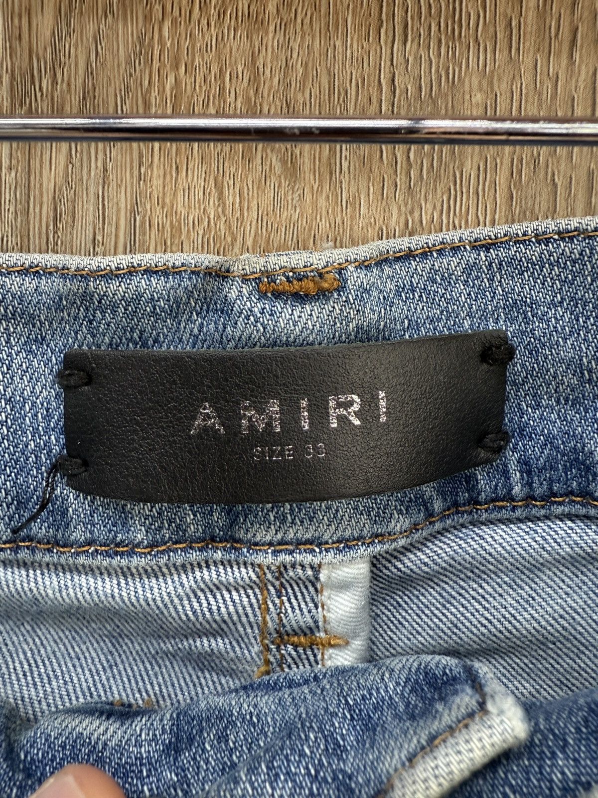 Amiri Amiri White Stripe Jeans Size US 33 - 6 Thumbnail