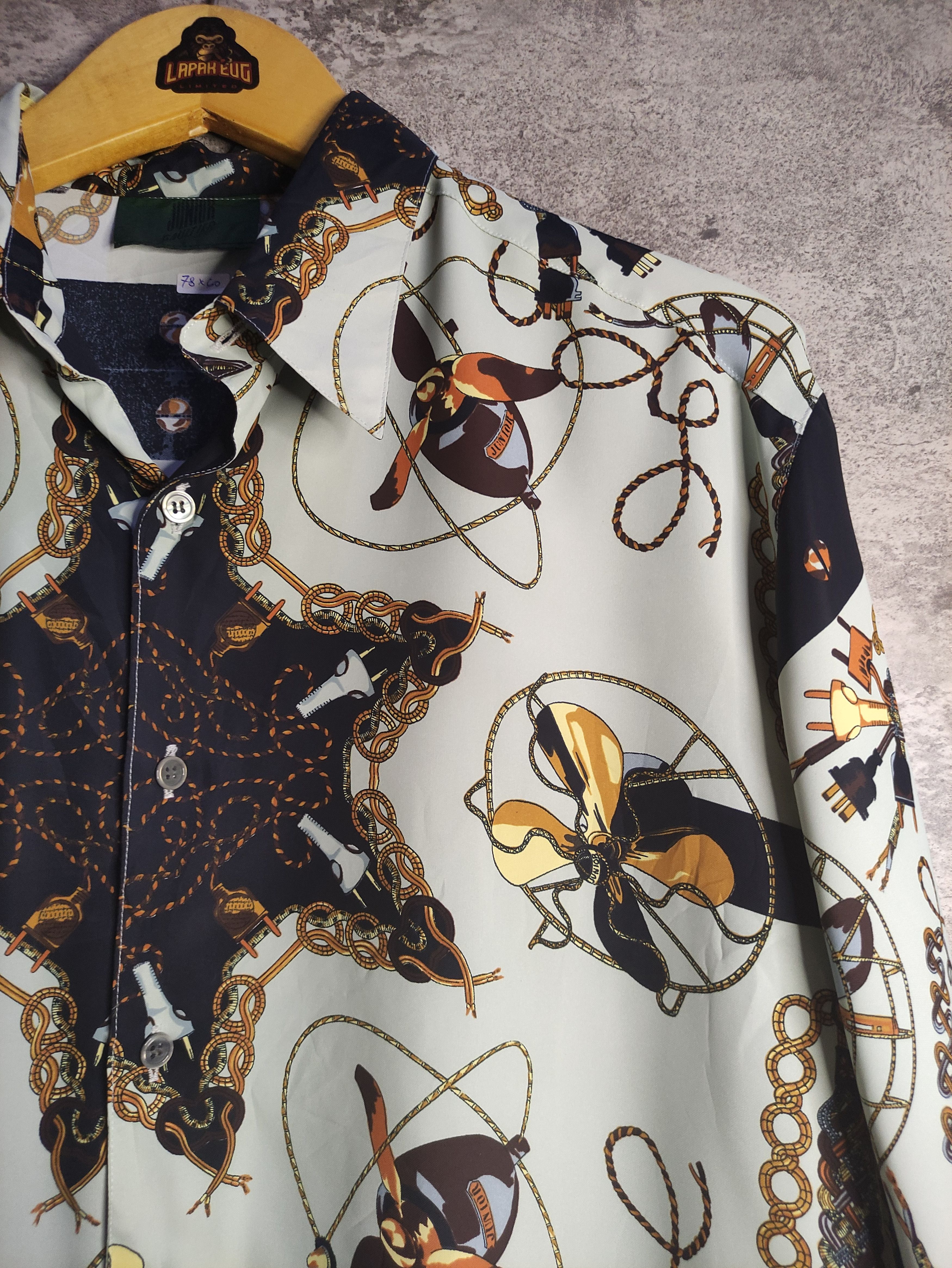 Jean Paul Gaultier × Vintage Vintage Luxury - Junior Gaultier (JPG) floral Silk Shirt Size US XL / EU 56 / 4 - 3 Thumbnail